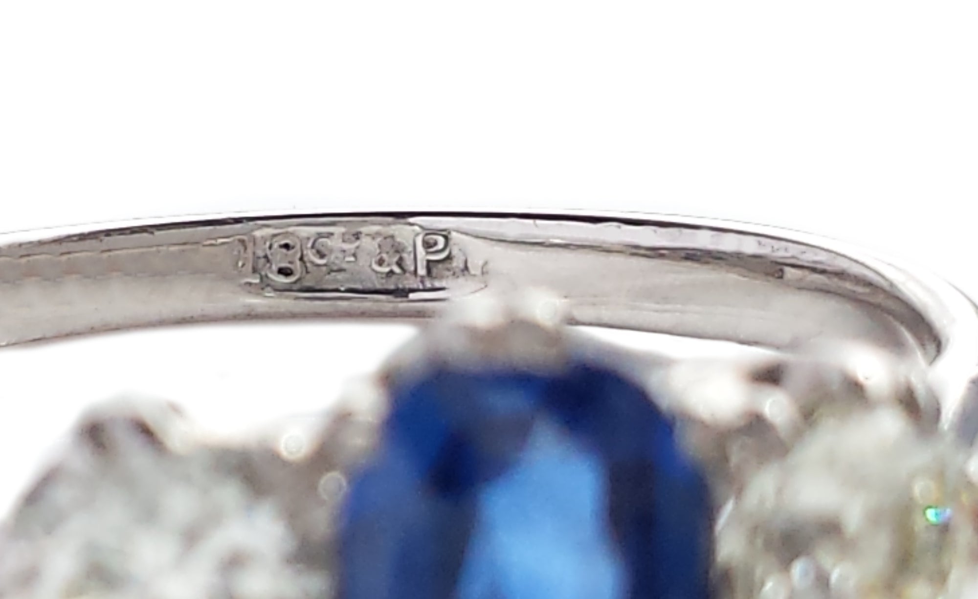 Antique Edwardian 3-Stone 1.20tcw Natural Sapphire & Old European Cut Diamond Engagement Ring