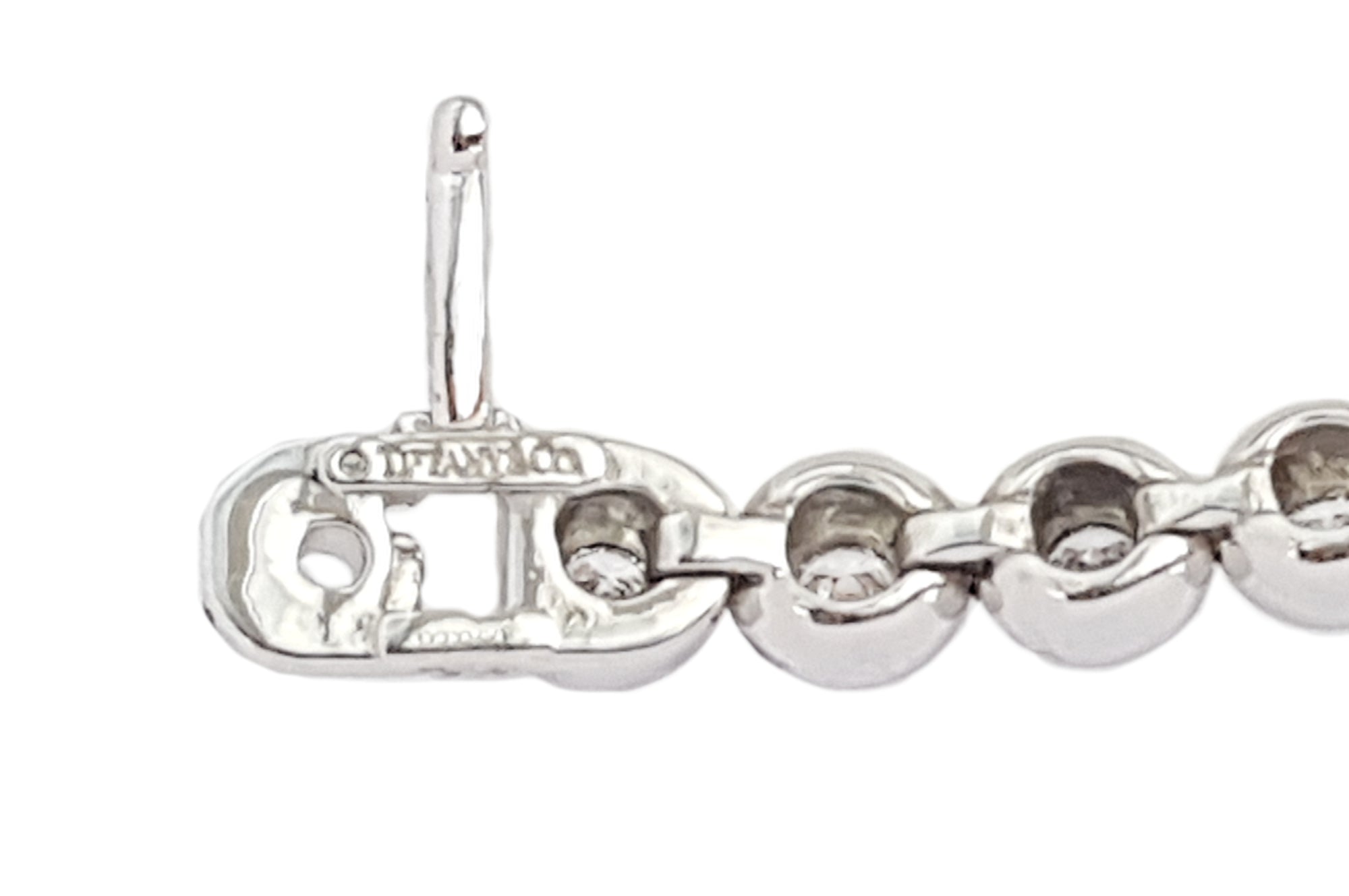 Tiffany & Co. 3.00ct Bezel Set Diamond Line Tennis Bracelet