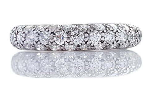 Tiffany & Co 3 Row Etoile 1.45ct Diamond Ring