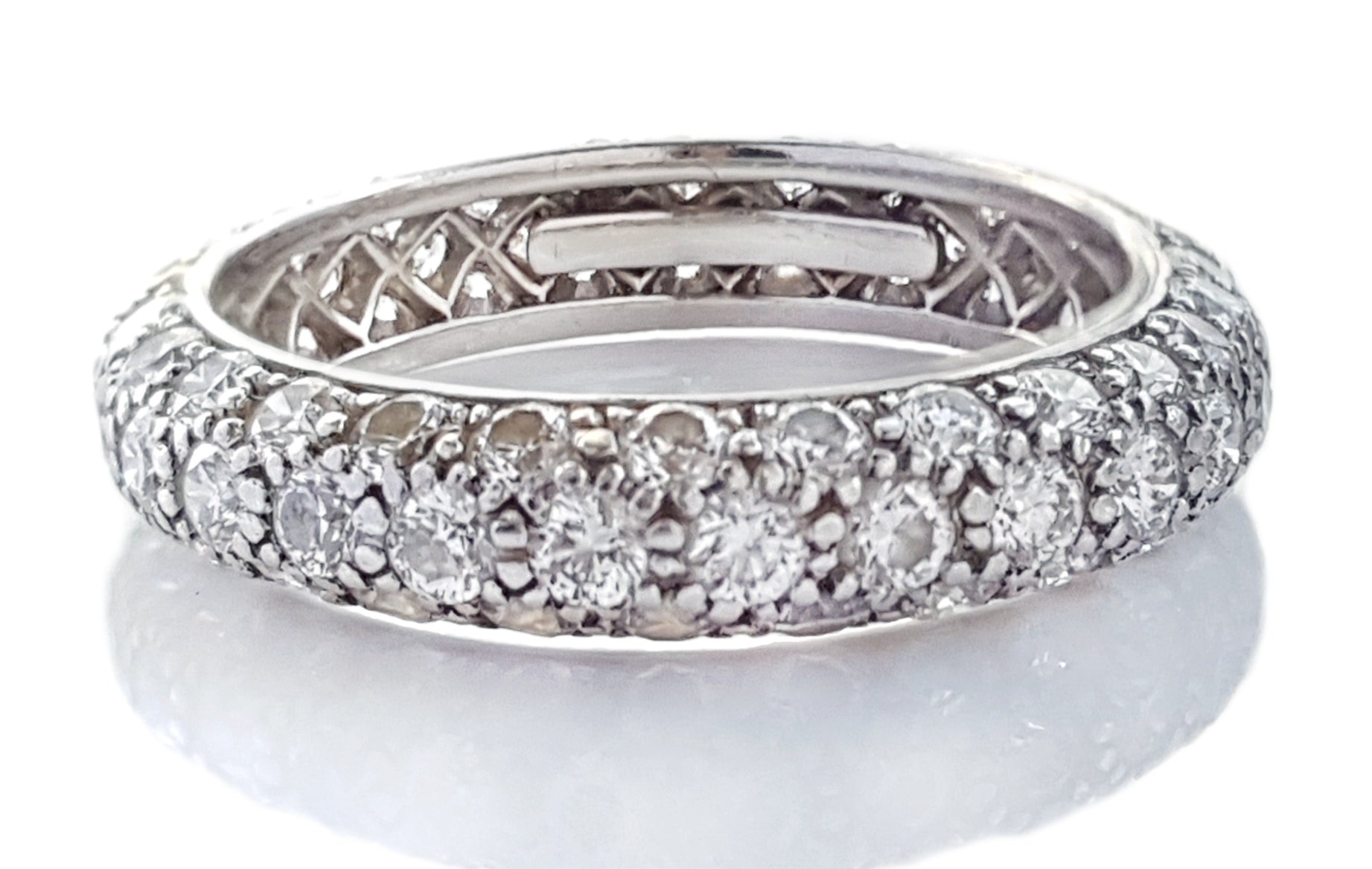 Tiffany & Co 3 Row Etoile 1.45ct Diamond Ring