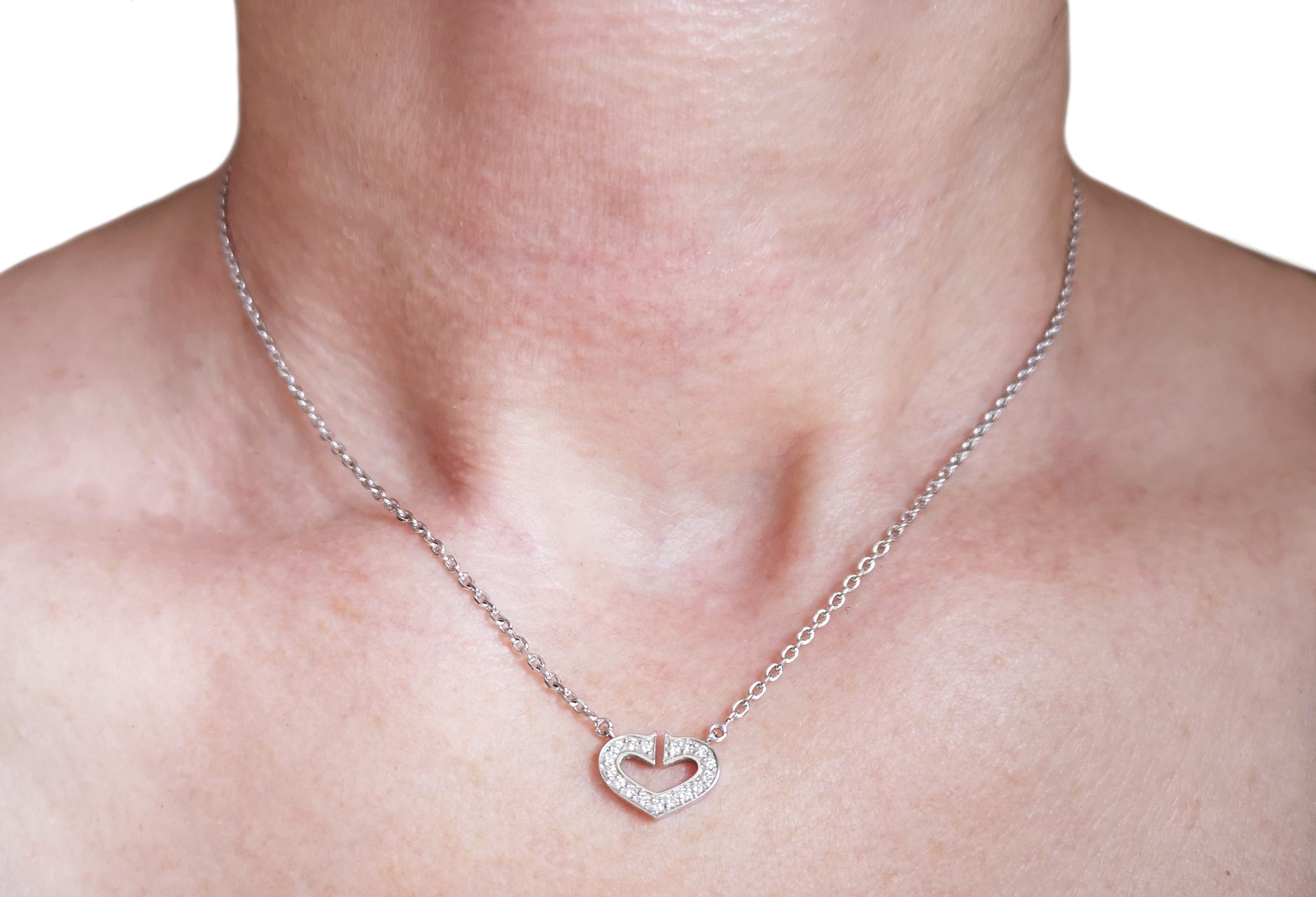Cartier Diamond C de Heart Necklace