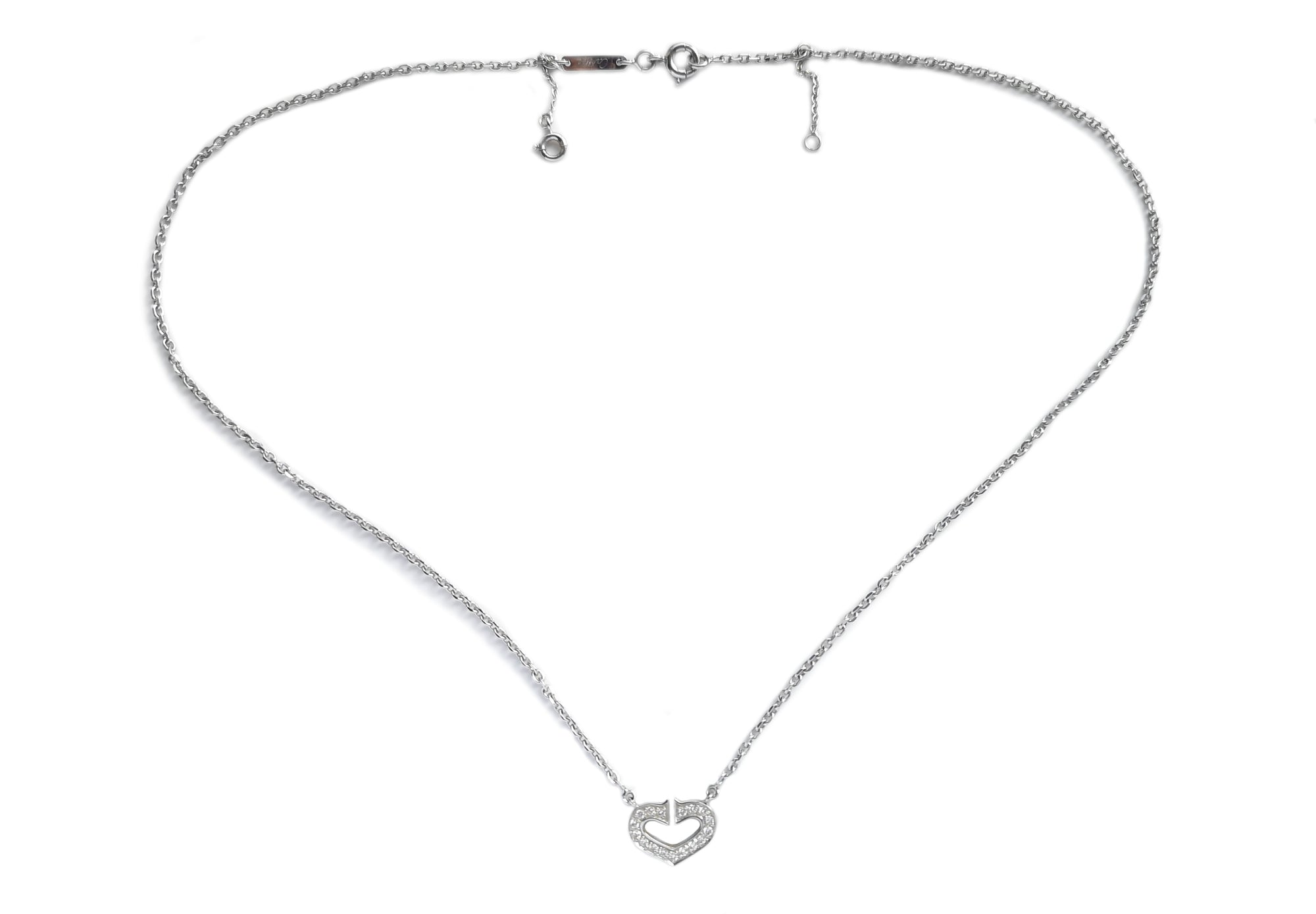 Cartier Diamond C de Heart Necklace
