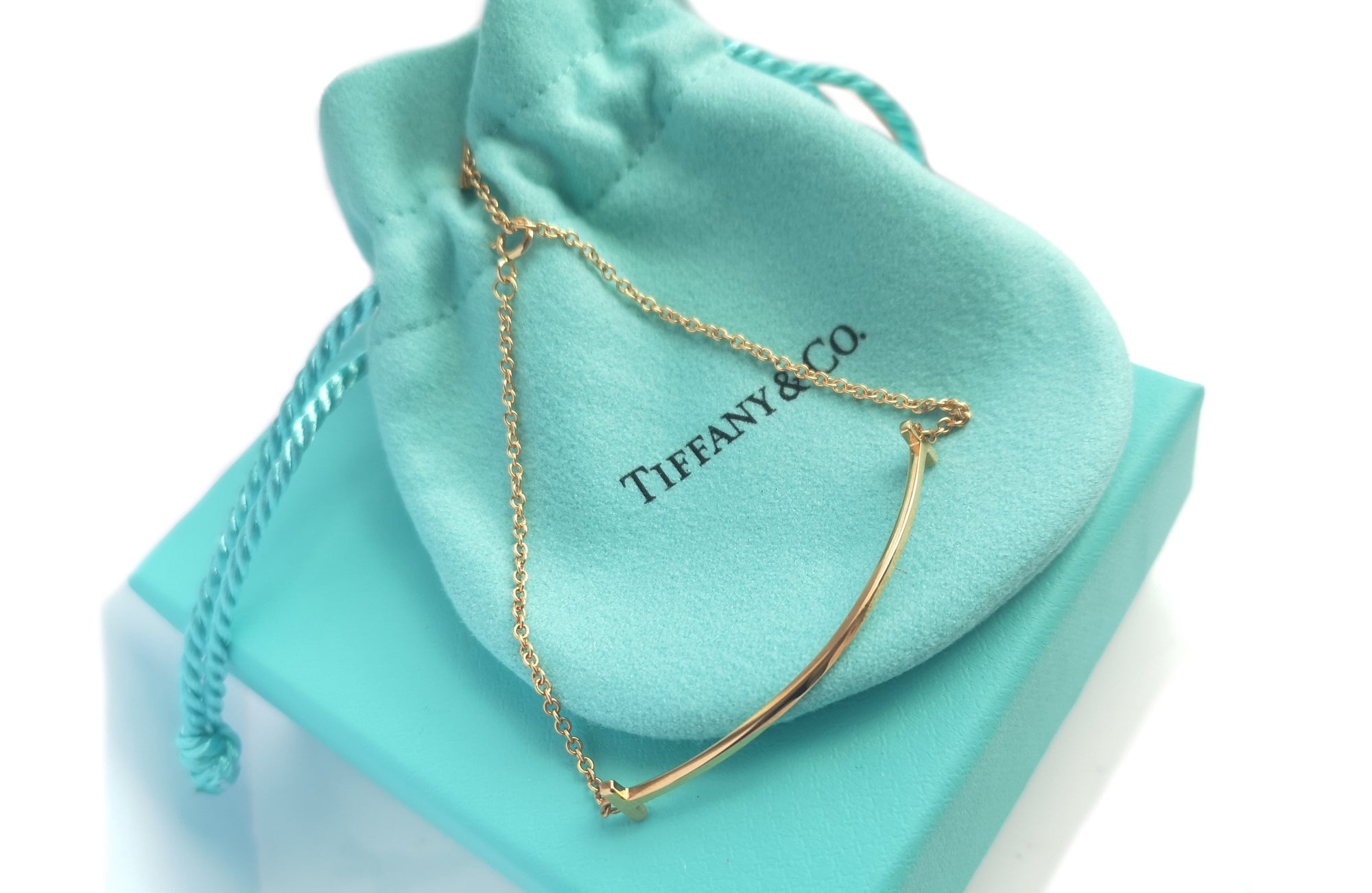 Tiffany & Co T Smile 18k Gold Smile Bracelet