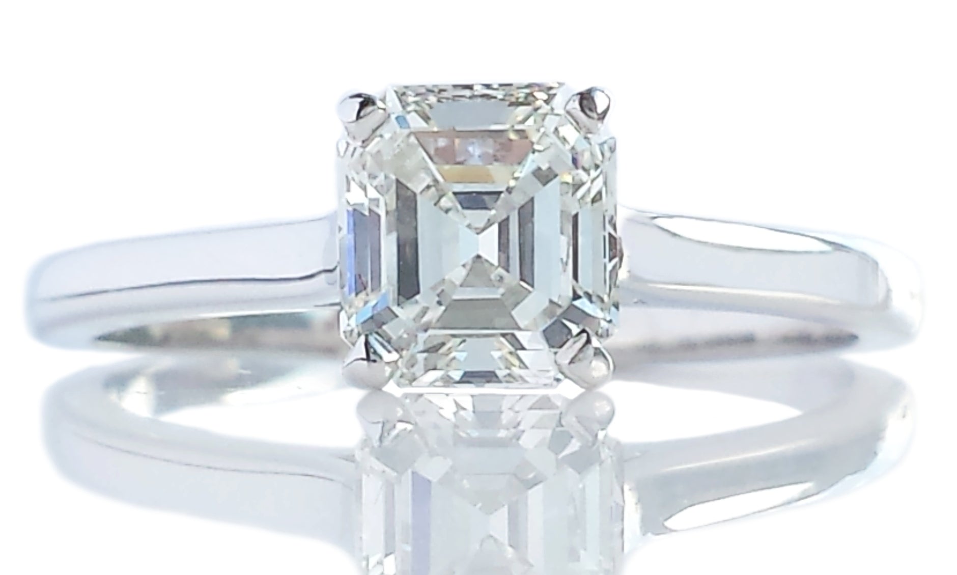 Tiffany & Co I/VS2 Emerald Cut Diamond Engagement Ring