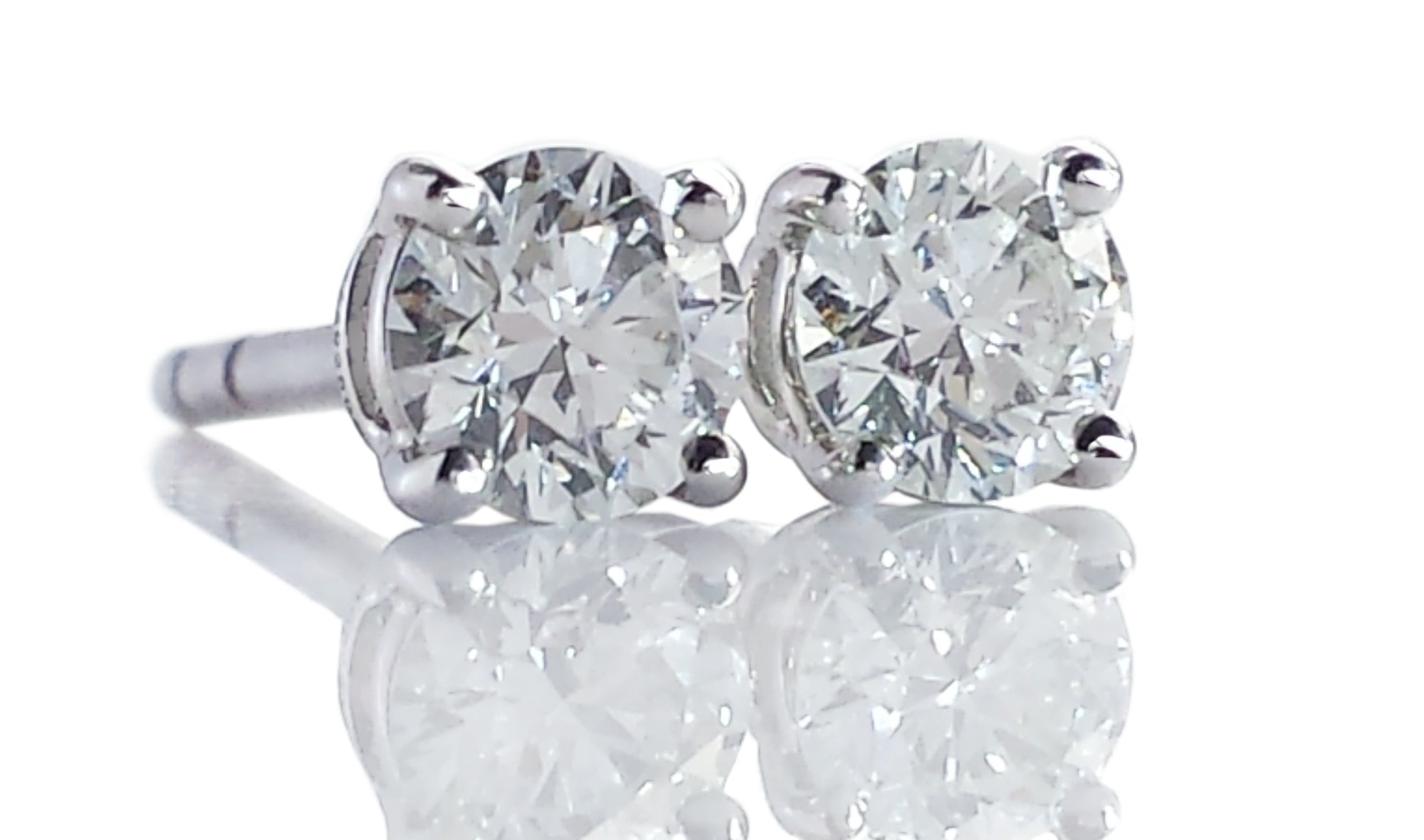 Tiffany & Co. 0.40tcw I-J/VS1 Round Brilliant Diamond Stud Earrings