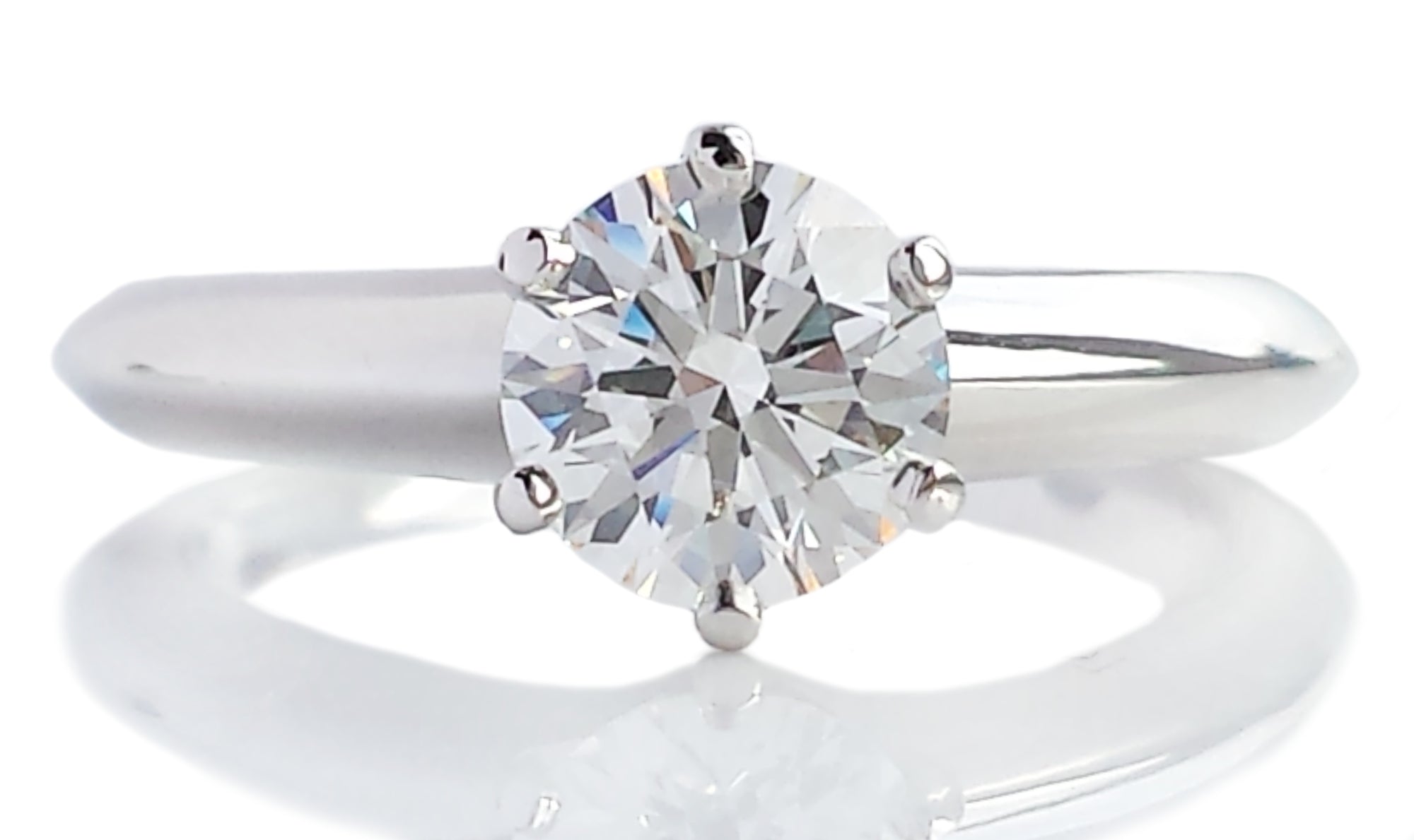 Tiffany & Co. 0.80ct I/VS1 Triple-X Round Brilliant Diamond Engagement Ring