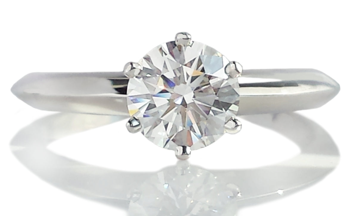 Tiffany & Co 0.75ct G/VVS1 Round Brilliant Cut Diamond Engagement Ring