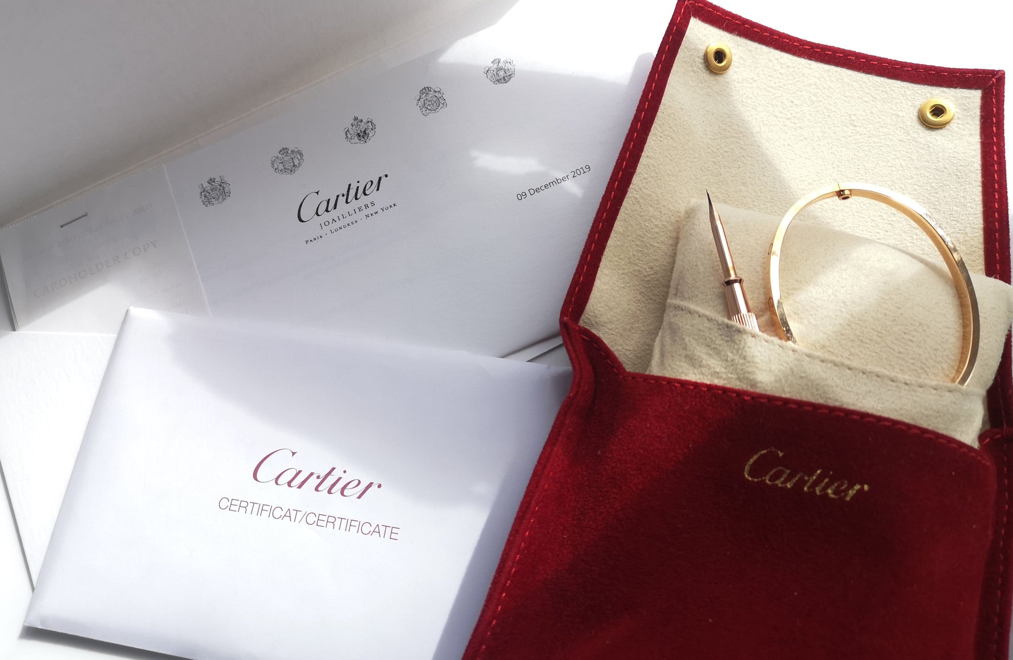 Cartier Rose Gold Small Love Bracelet SZ 16