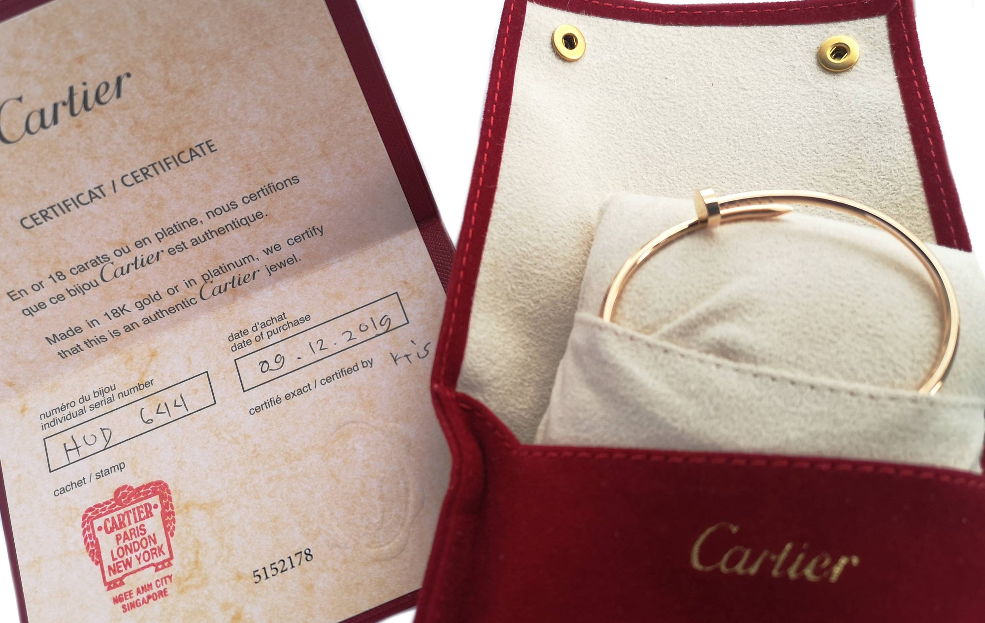 Cartier Juste Un Clou Rose Gold Bracelet Small