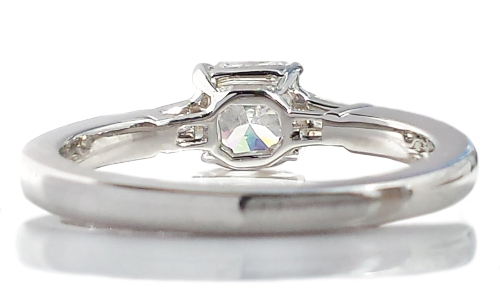 Tiffany & Co. 0.72 E/VVS2 Lucida Tapered Baguette Diamond Engagement Ring