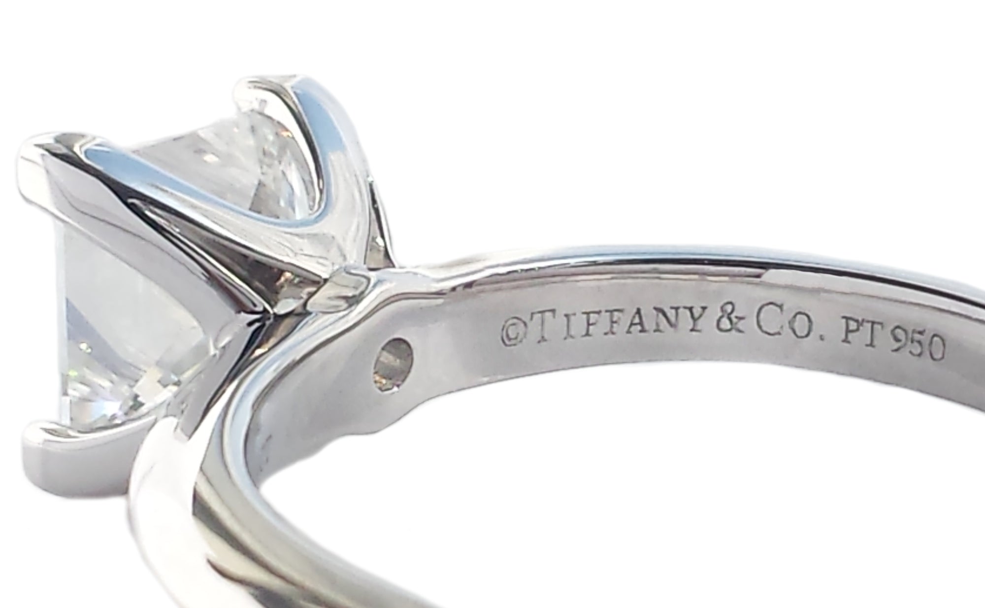 Tiffany & Co. 1.04ct F/VS1 Princess Cut Diamond Engagement Ring