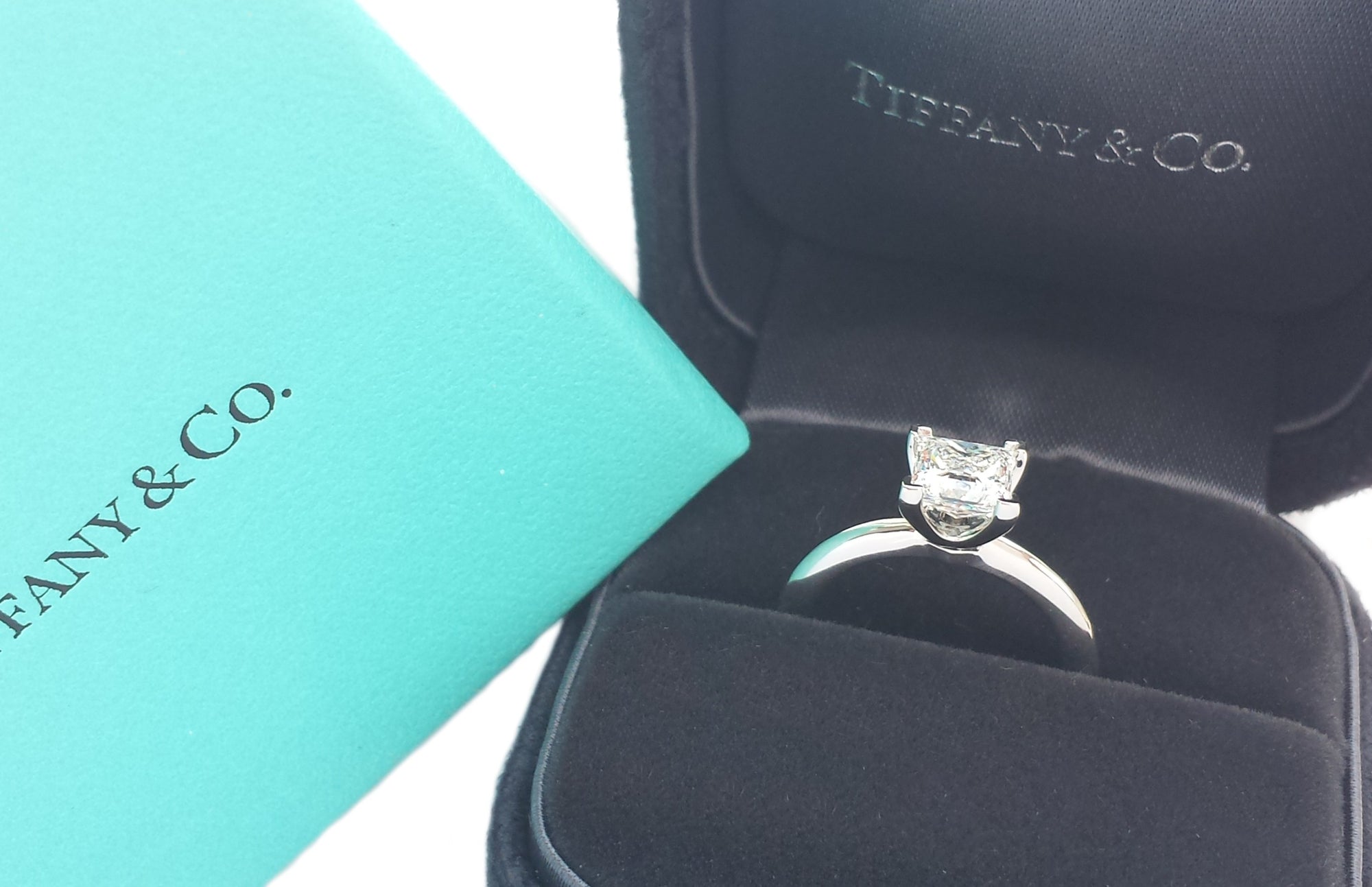 Tiffany & Co. 1.04ct F/VS1 Princess Cut Diamond Engagement Ring