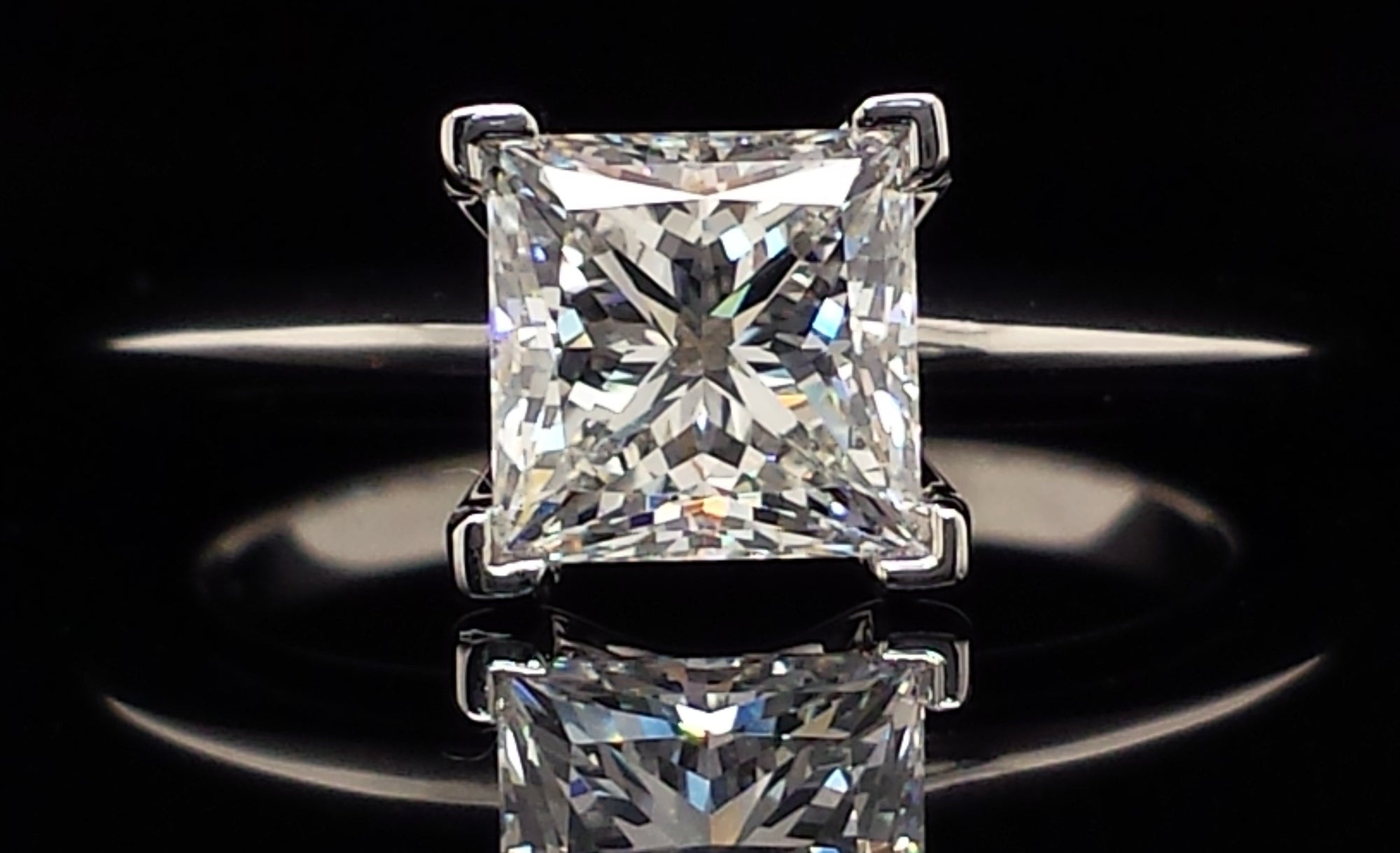 Tiffany & Co. 1.04ct F/VS1 Princess Cut Diamond Engagement Ring