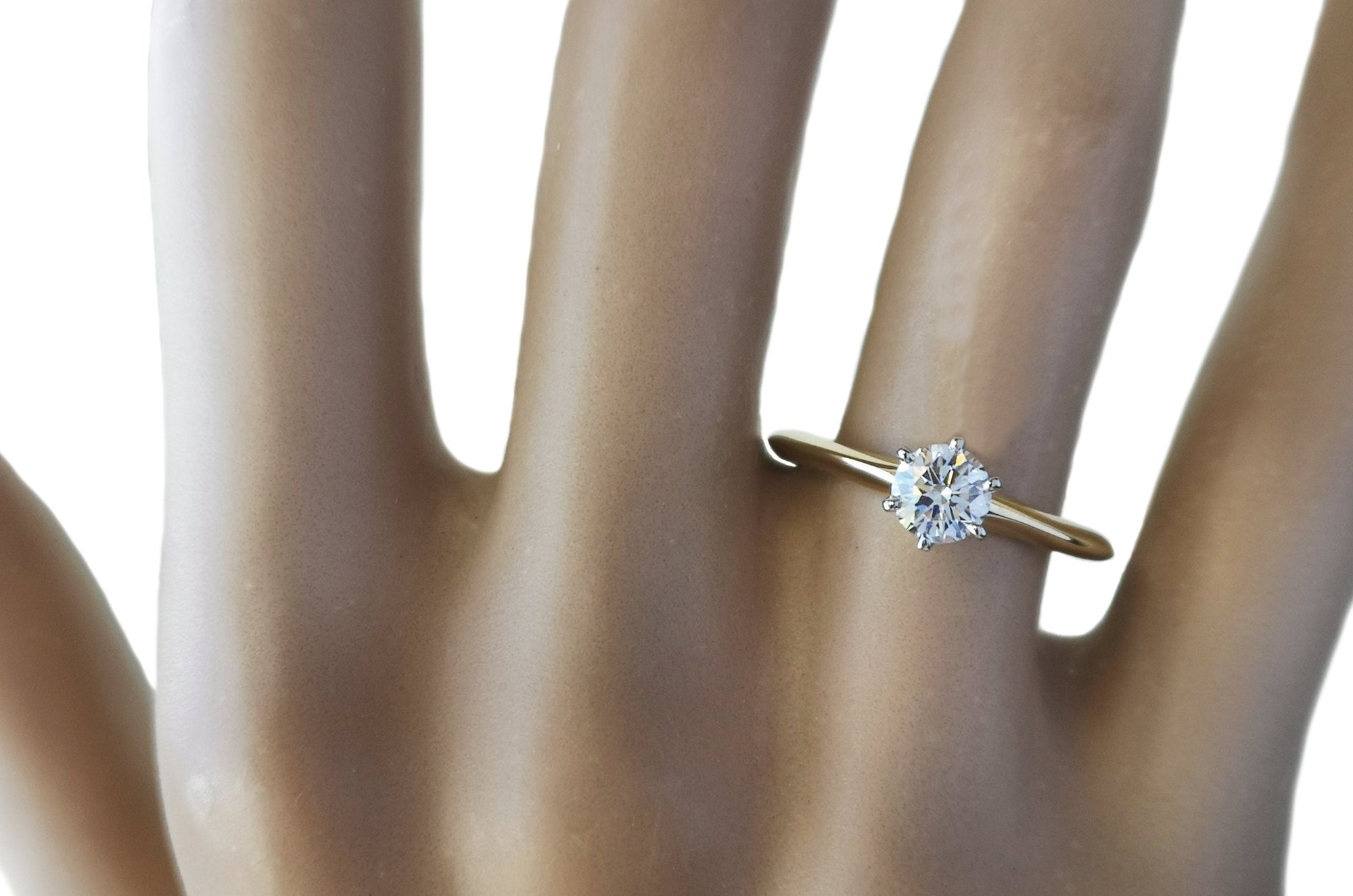 Tiffany & Co. 0.46ct G/VS1 Triple-XXX Round Brilliant Cut Diamond Engagement Ring
