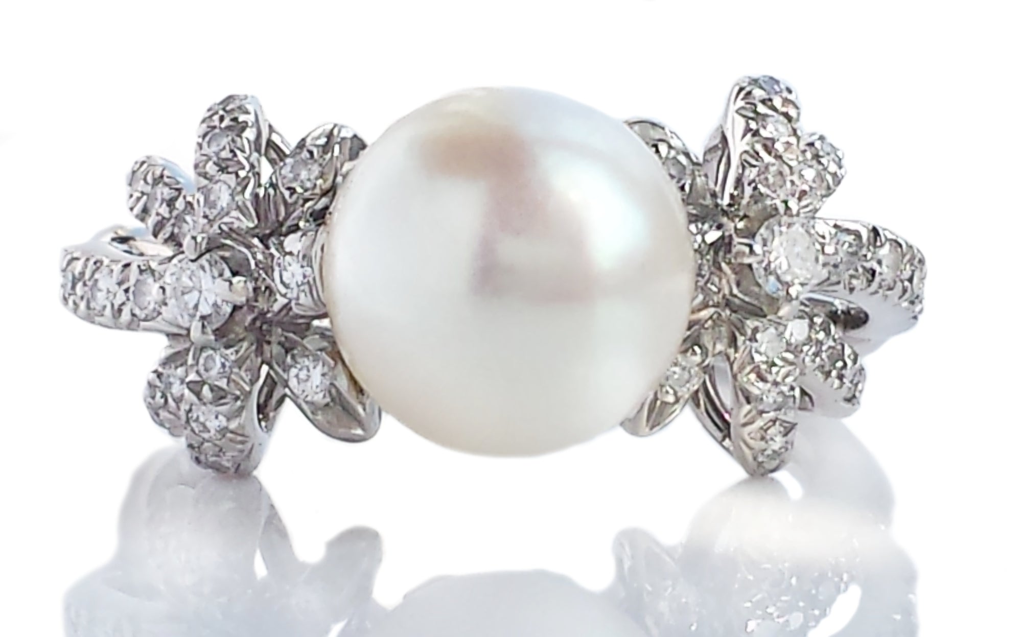 Tiffany & Co South Sea Pearl Diamond Fireworks Ring