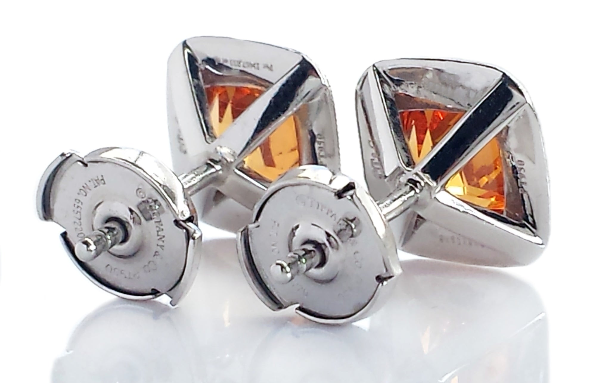 Tiffany & Co. Legacy 3.41tcw Spessartite & Diamond Earrings