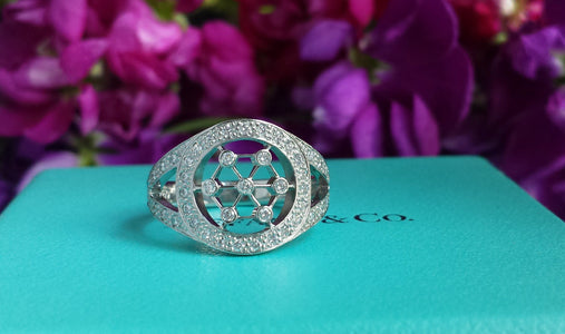 Tiffany & Co Cut Out Diamond Cigar Ring