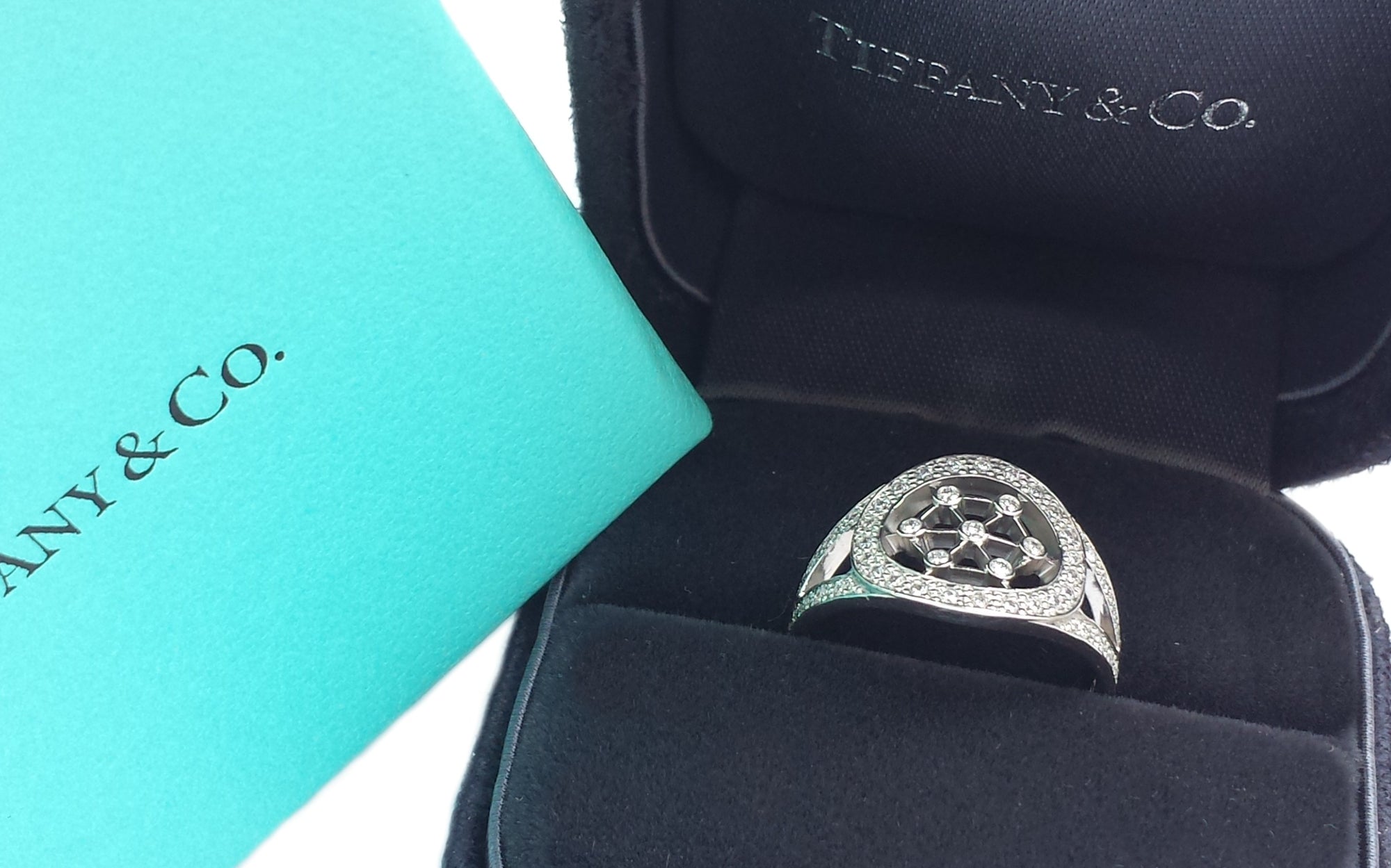 Tiffany & Co. Cut Out Diamond Cigar Band Ring