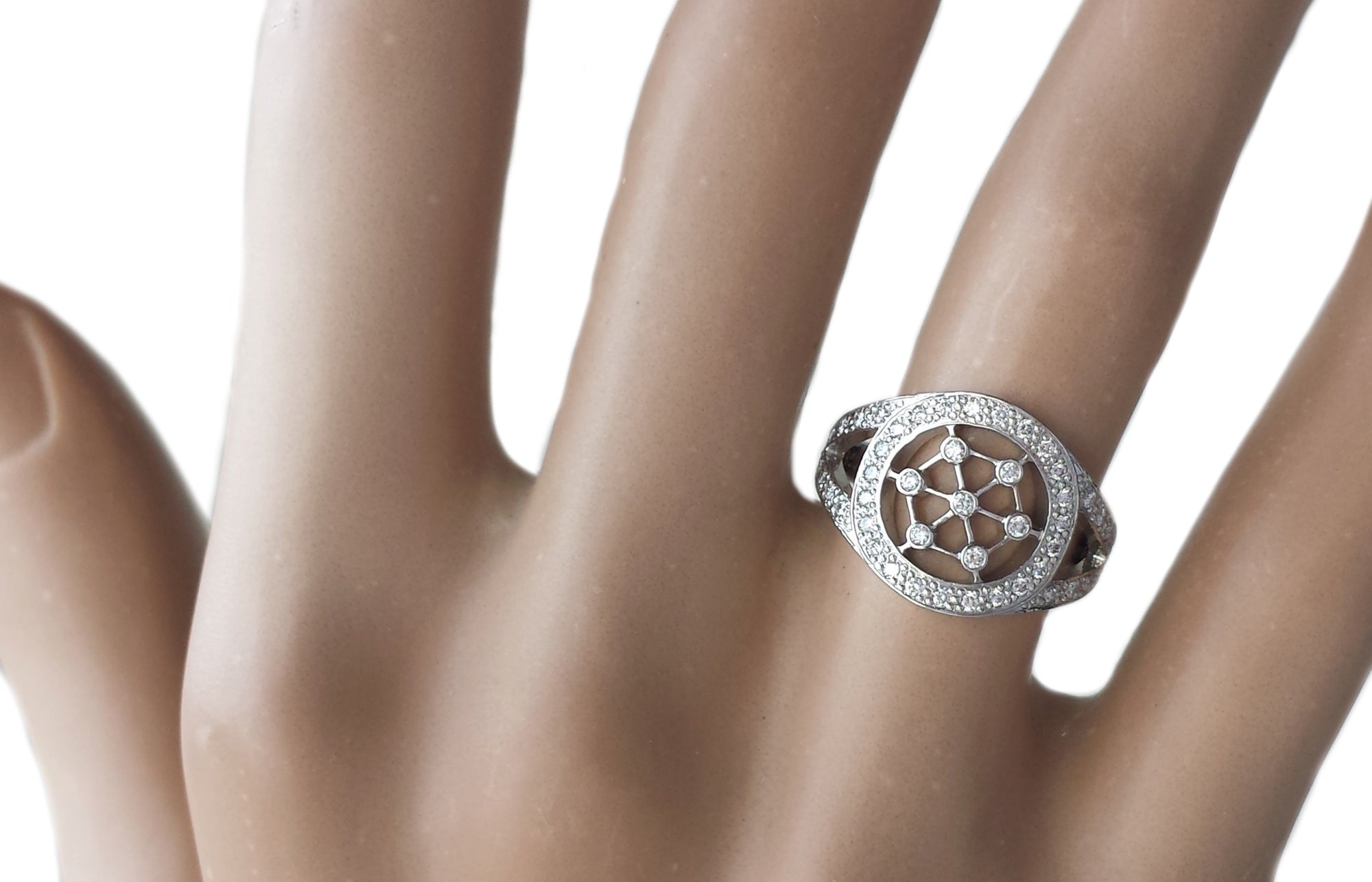 Tiffany & Co. Cut Out Diamond Cigar Band Ring