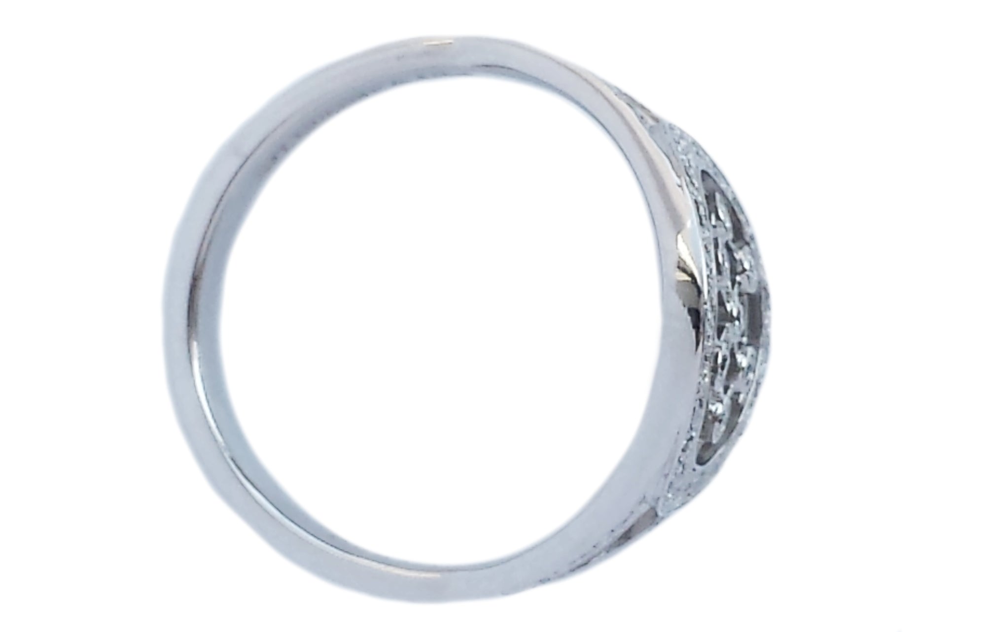 Tiffany & Co. Cut Out Diamond Cigar Band Ring