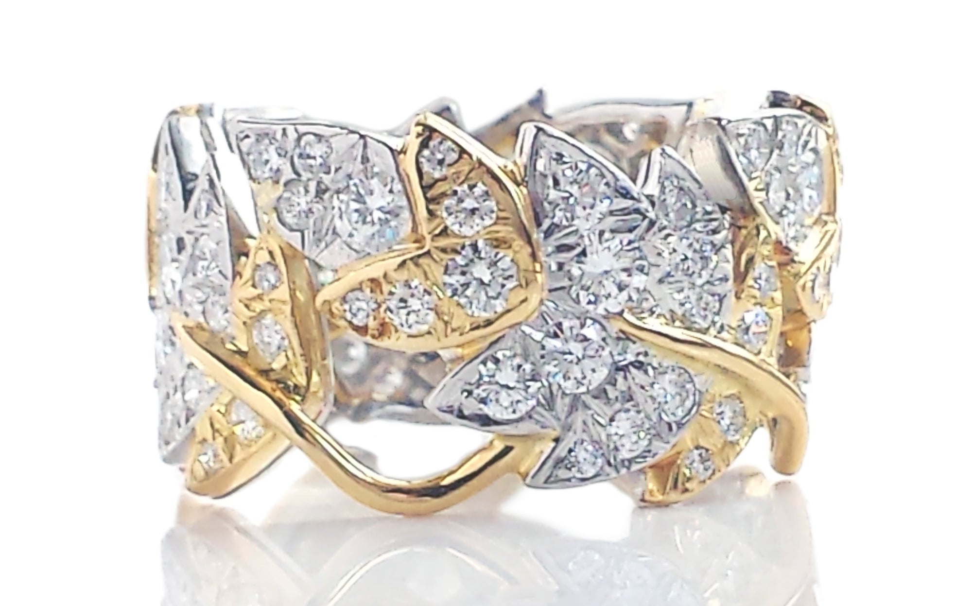 Tiffany & Co. Diamond Four Leaves Ring by Jean Schlumberger