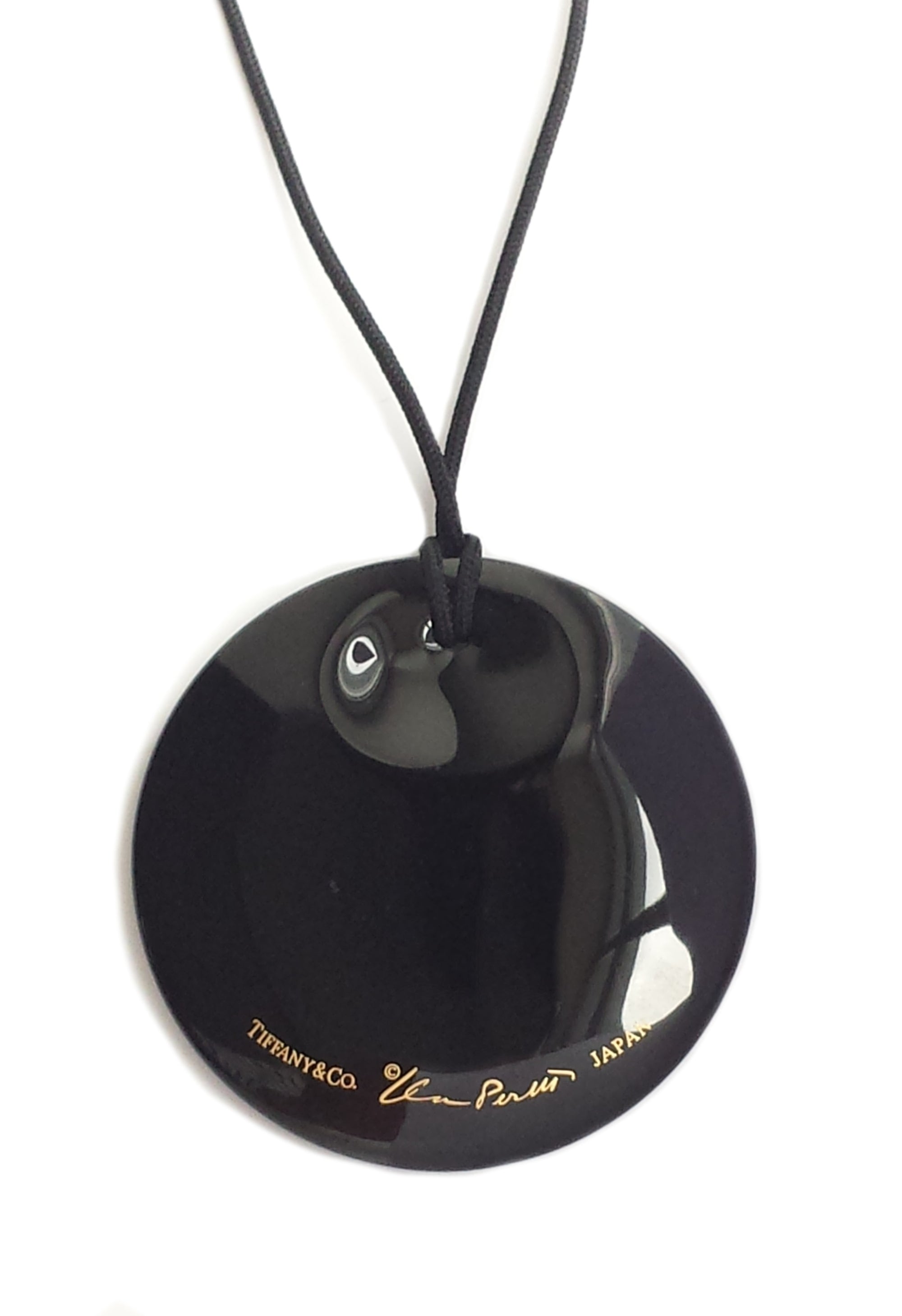 Tiffany & Co. Elsa Peretti Black Lacquer Pendant