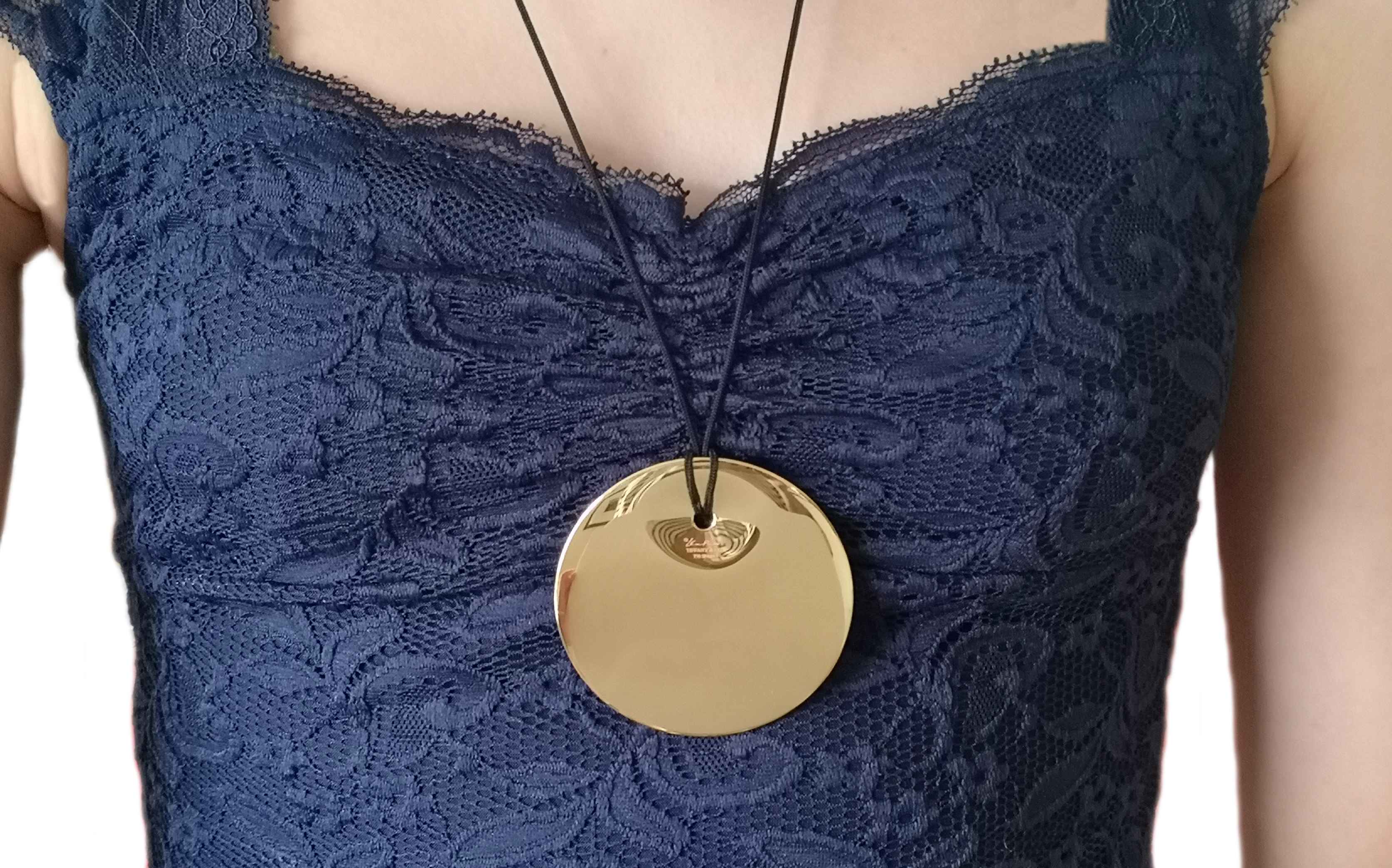 Tiffany & Co Elsa Peretti X-Large Gold Disc Pendant