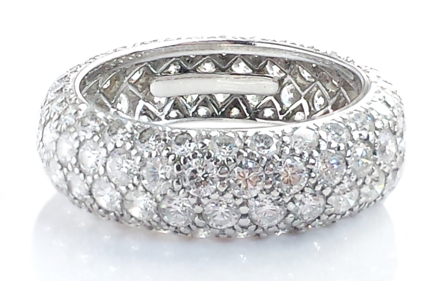 Tiffany & Co. 2.90ct Four-Row Etoile Diamond Ring