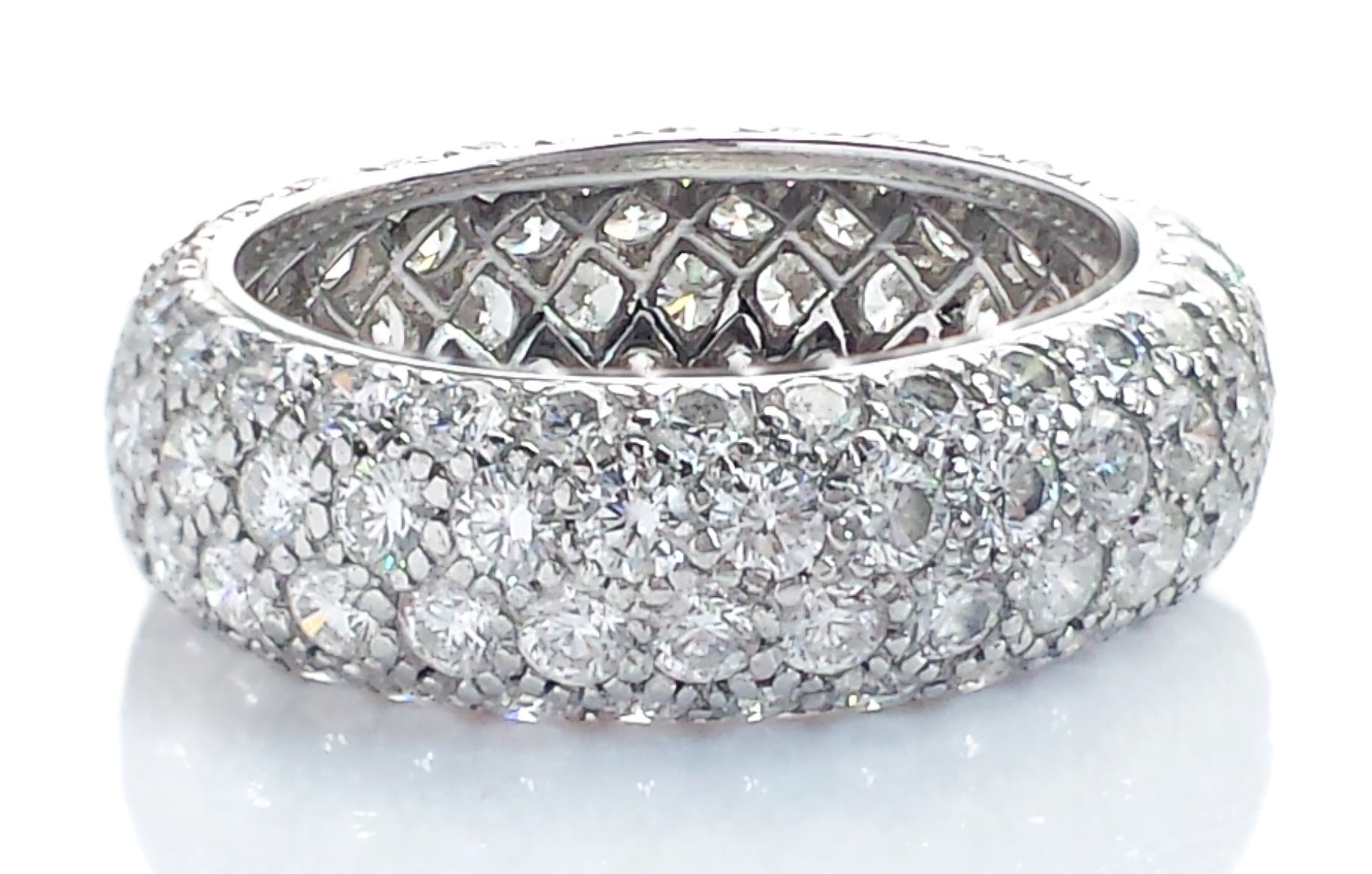 Tiffany & Co. 2.90ct Four-Row Etoile Diamond Ring