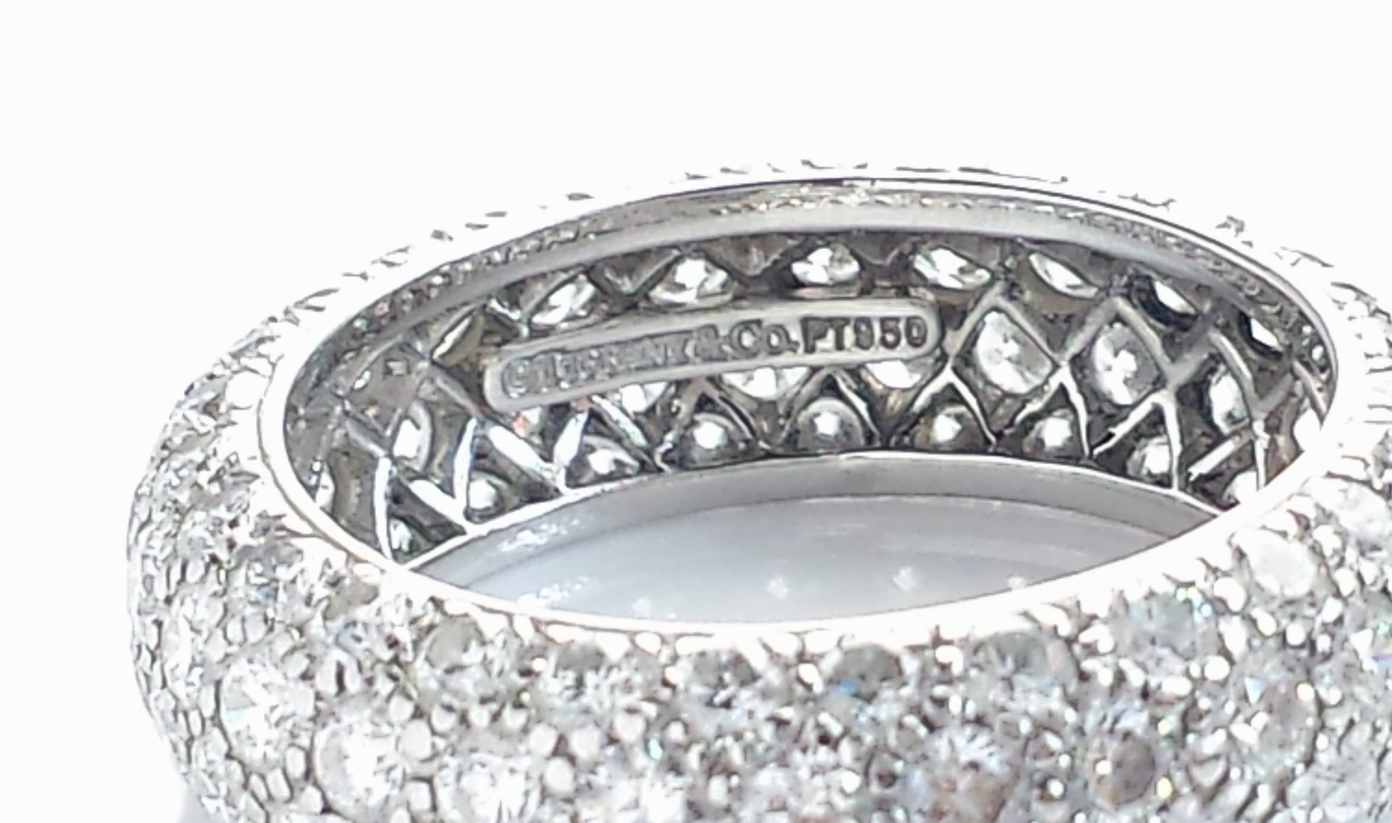 Tiffany & Co. 2.90ct Four-Row Etoile Diamond Ring