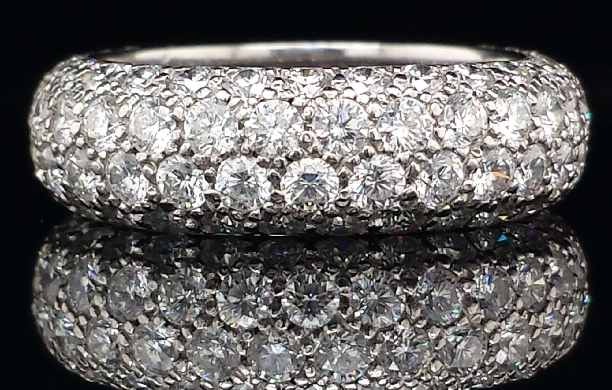 Tiffany & Co. 2.90ct Four-Row Etoile Diamond Ring