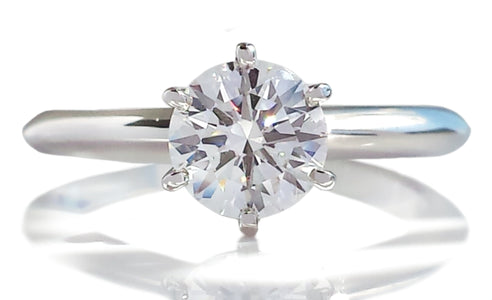 Tiffany & Co. 0.80ct G/VS1 Triple XXX Round Brilliant Diamond Engagement Ring