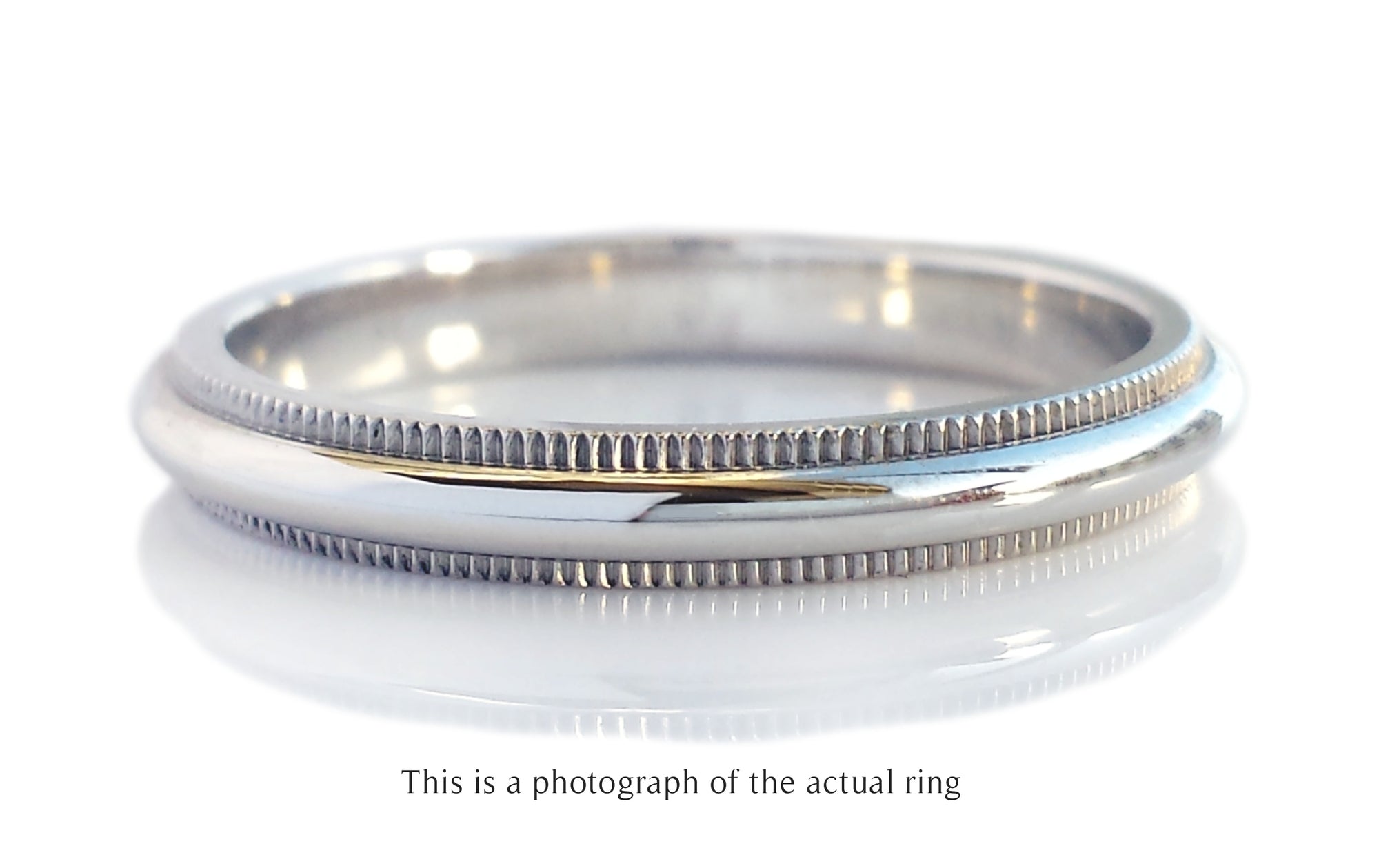 Tiffany & Co Millegrain Edge 3mm Wedding Band