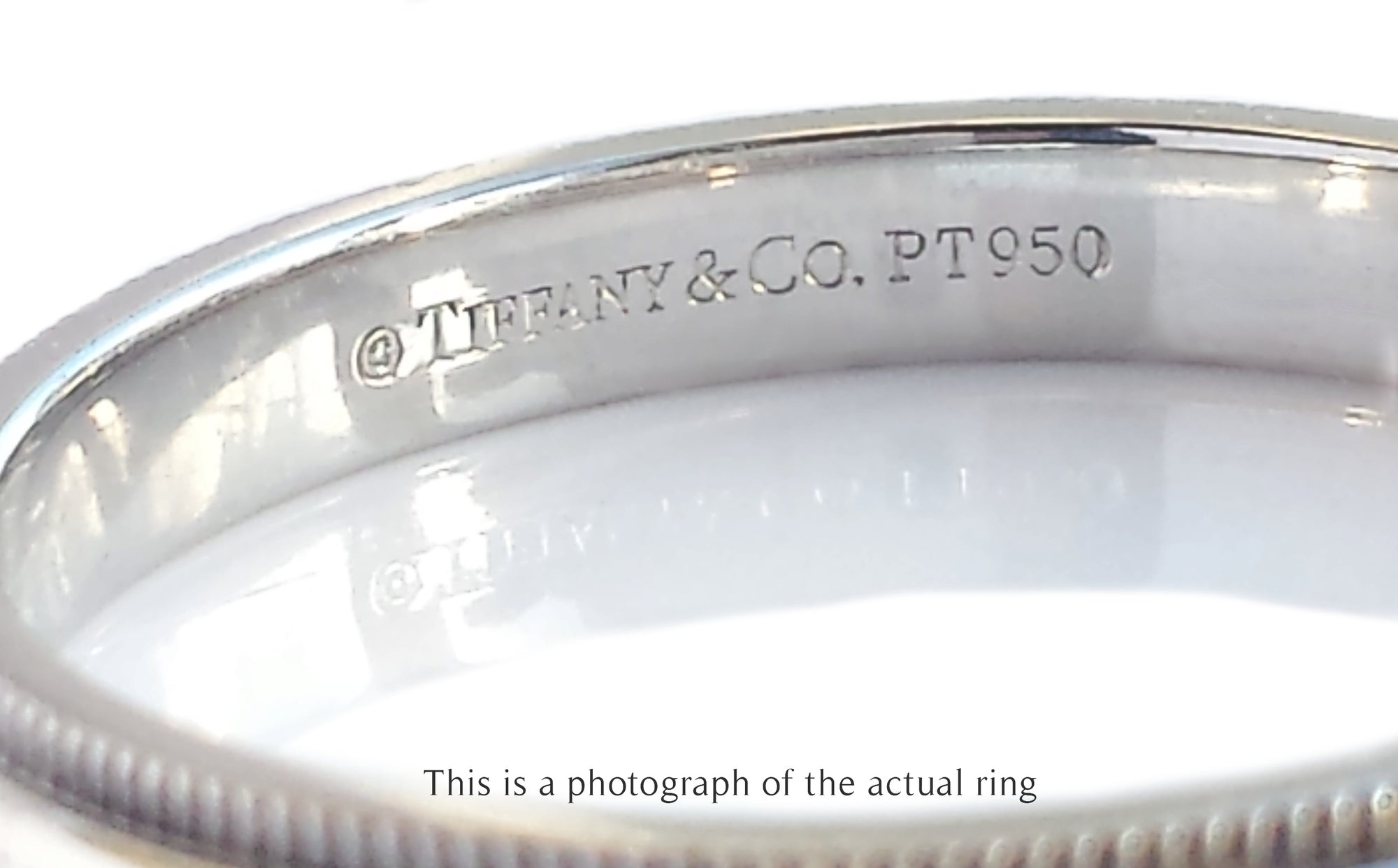 Tiffany & Co Millegrain Edge 3mm Wedding Band