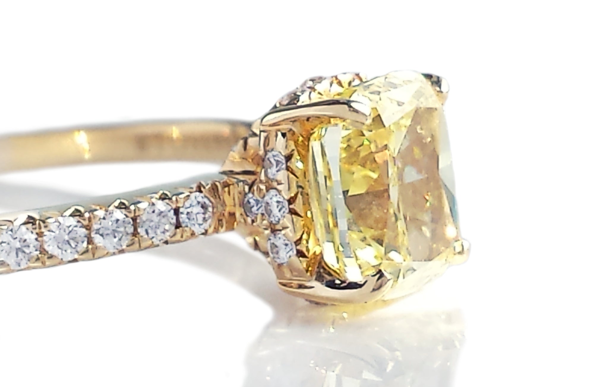 Tiffany & Co. 1.01ct FI/VVS1 Fancy Intense Yellow 'True' Diamond Engagement Ring