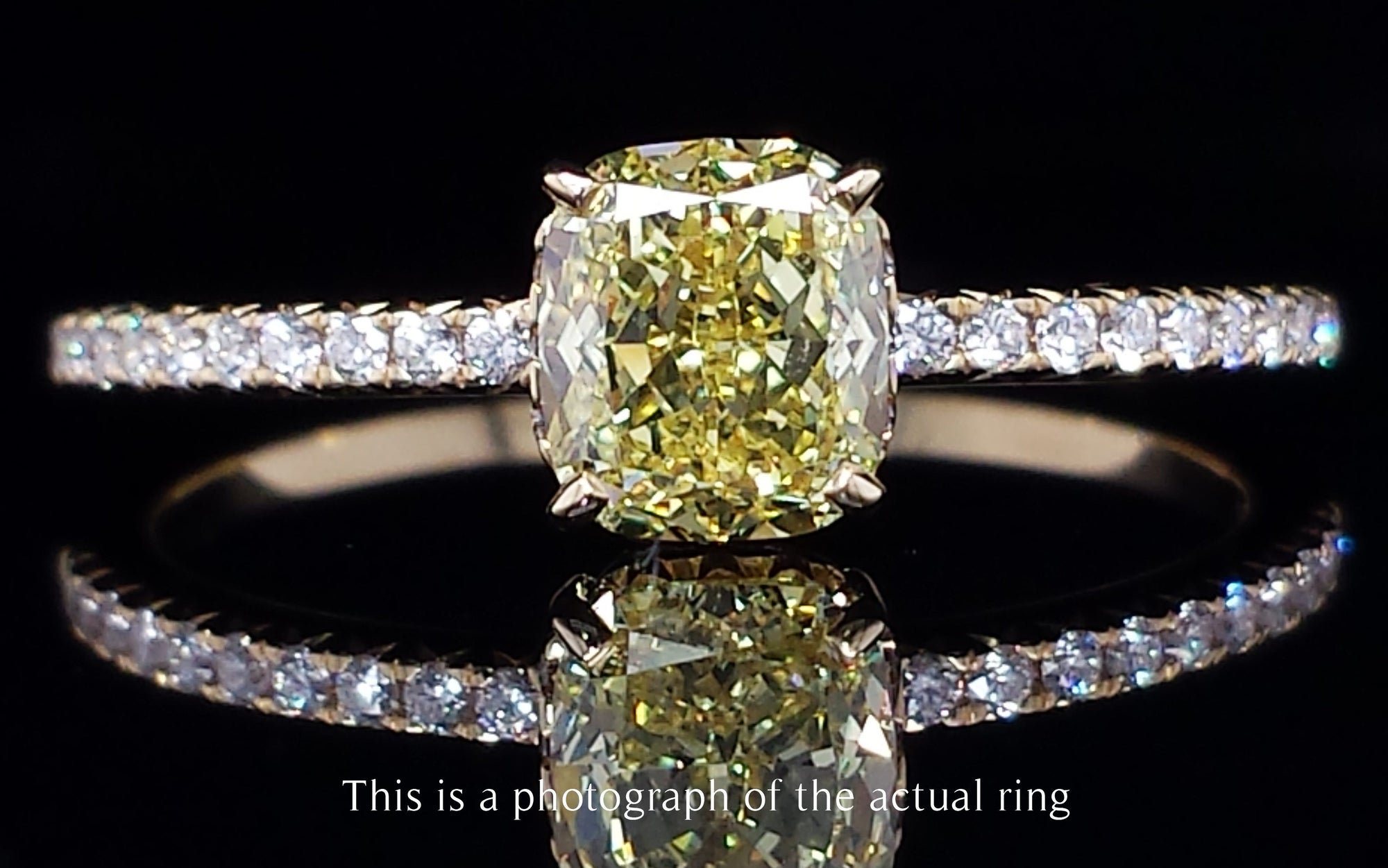 Tiffany & Co. 1.01ct FI/VVS1 Fancy Intense Yellow 'True' Diamond Engagement Ring