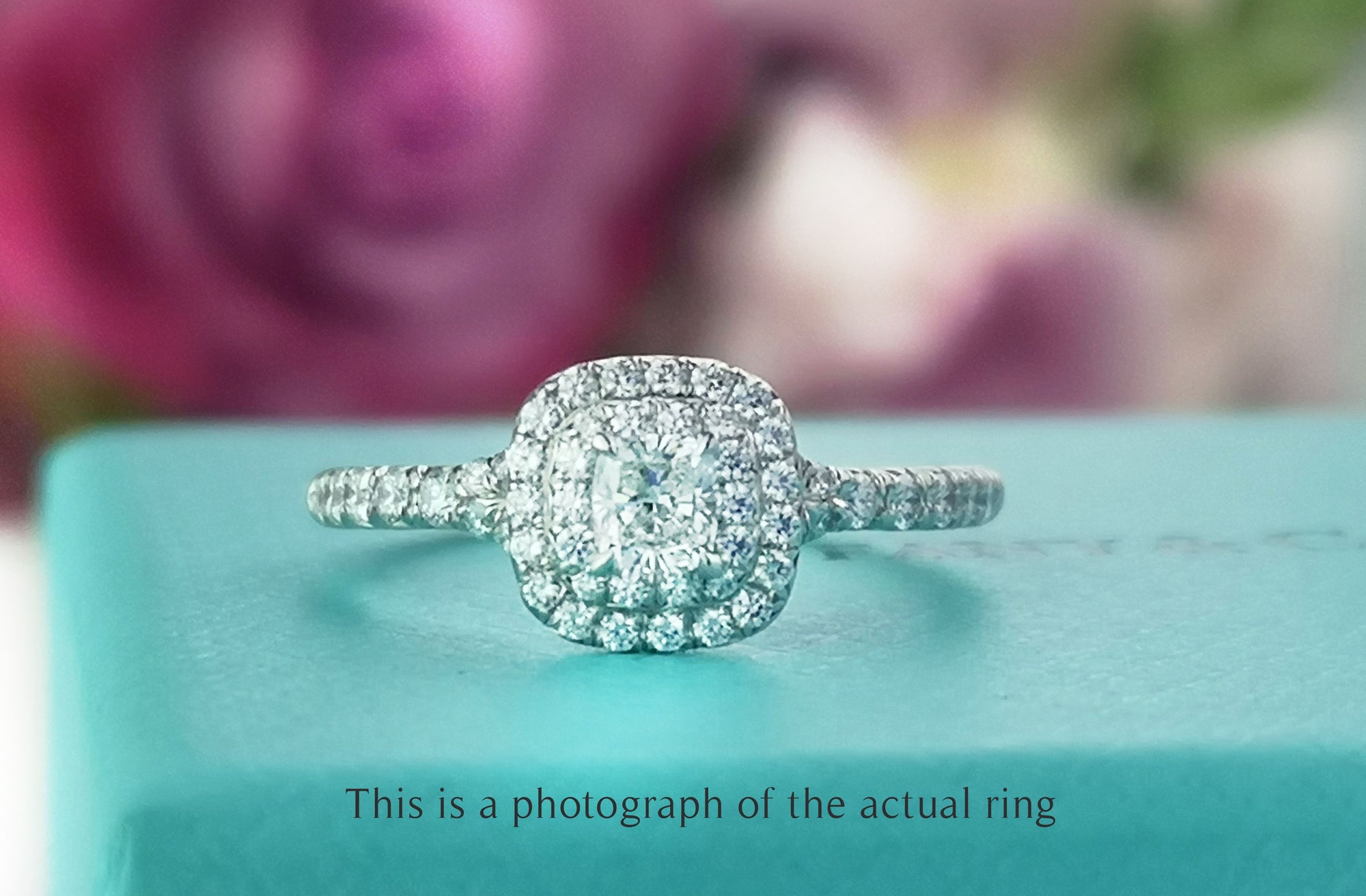 Tiffany & Co. 0.48tcw H/VVS1 Triple-X Soleste Diamond Engagement Ring