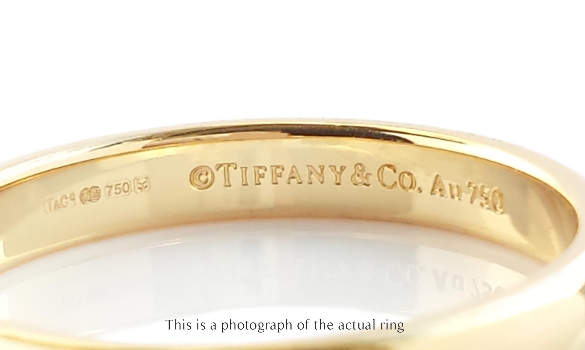 Tiffany & Co 3mm Forever 18k Yellow Gold Wedding Band Ring