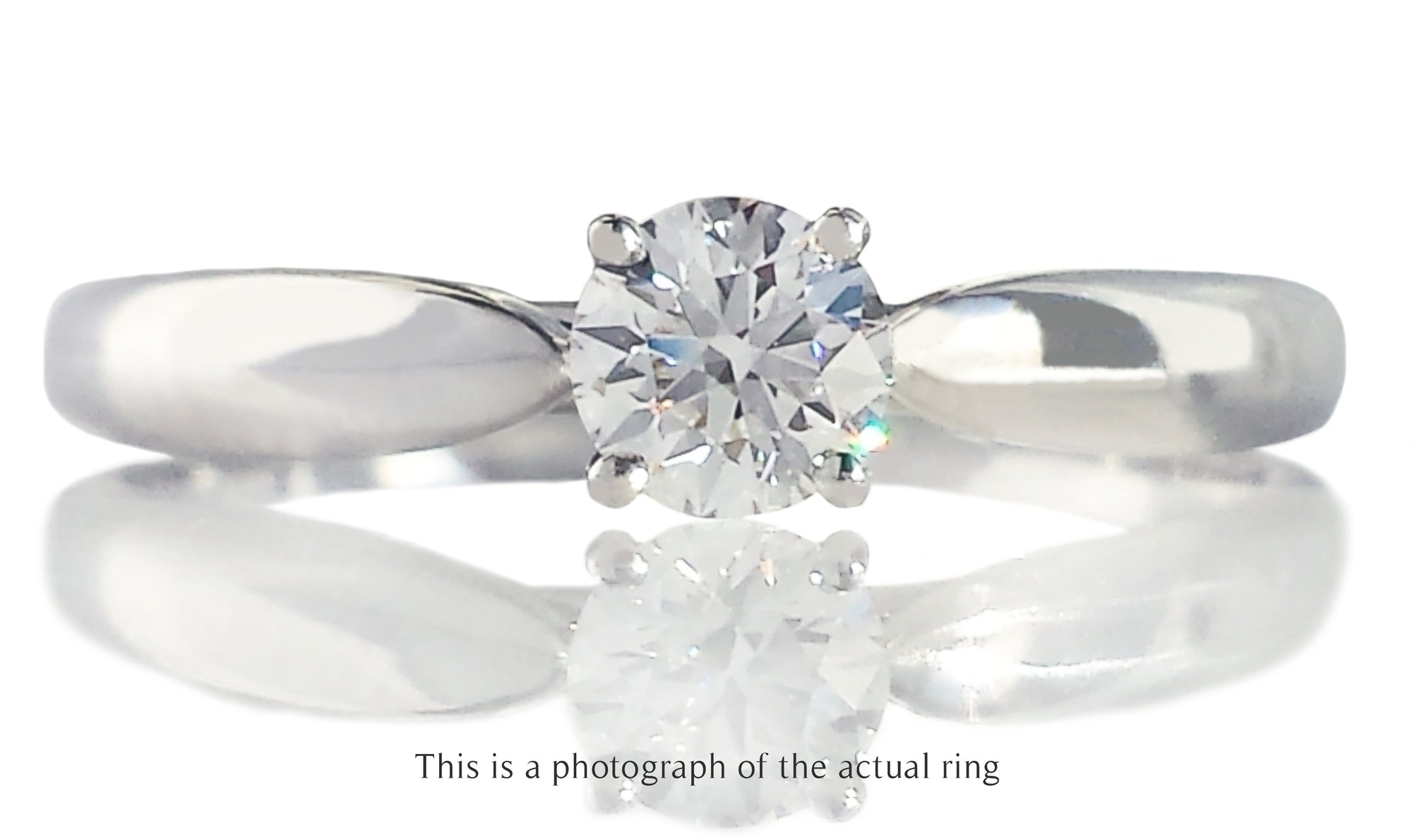 Tiffany & Co 0.35ct E/IF Harmony Round Brilliant Diamond Engagement Ring