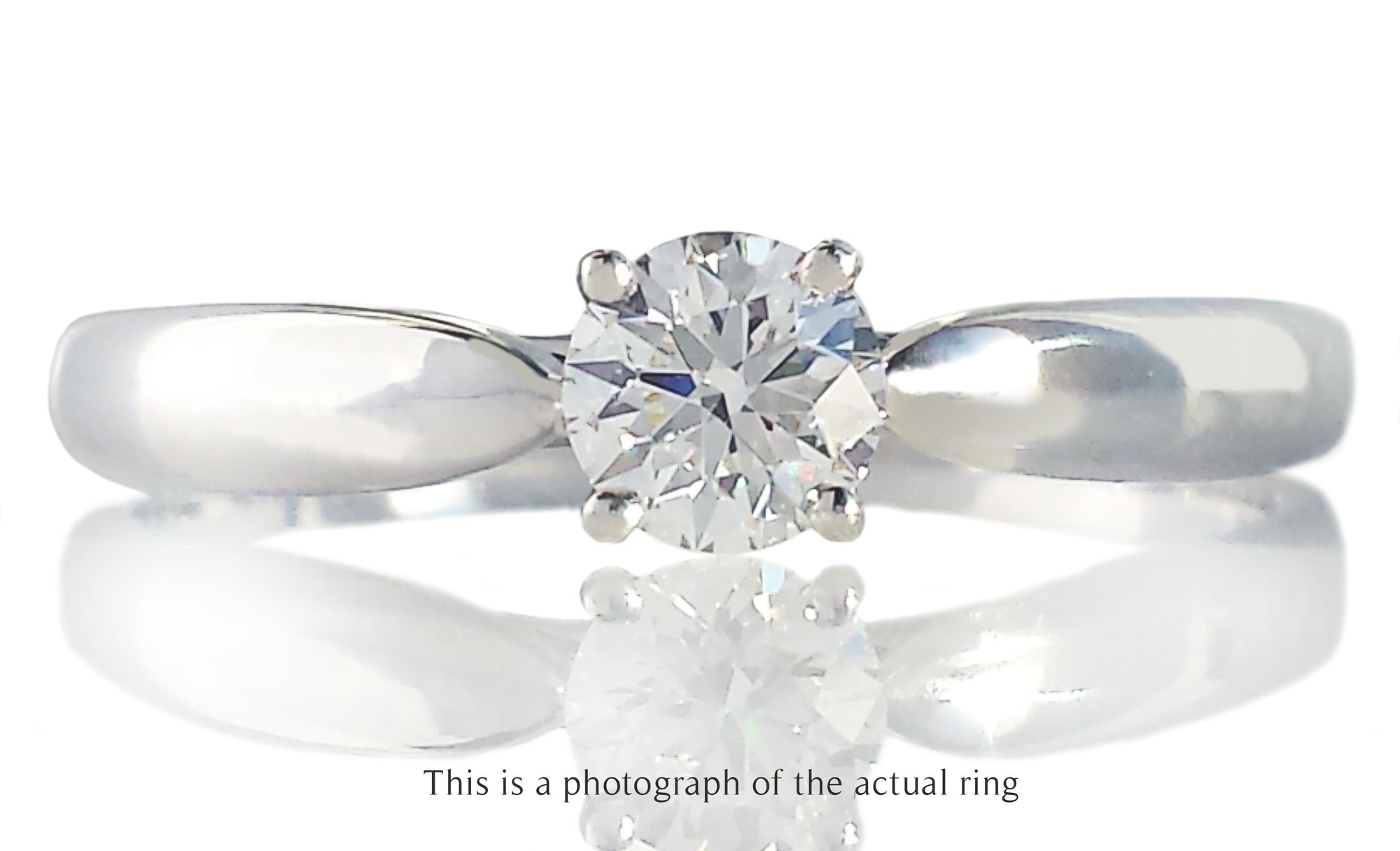 Tiffany & Co 0.35ct E/IF Harmony Round Brilliant Diamond Engagement Ring