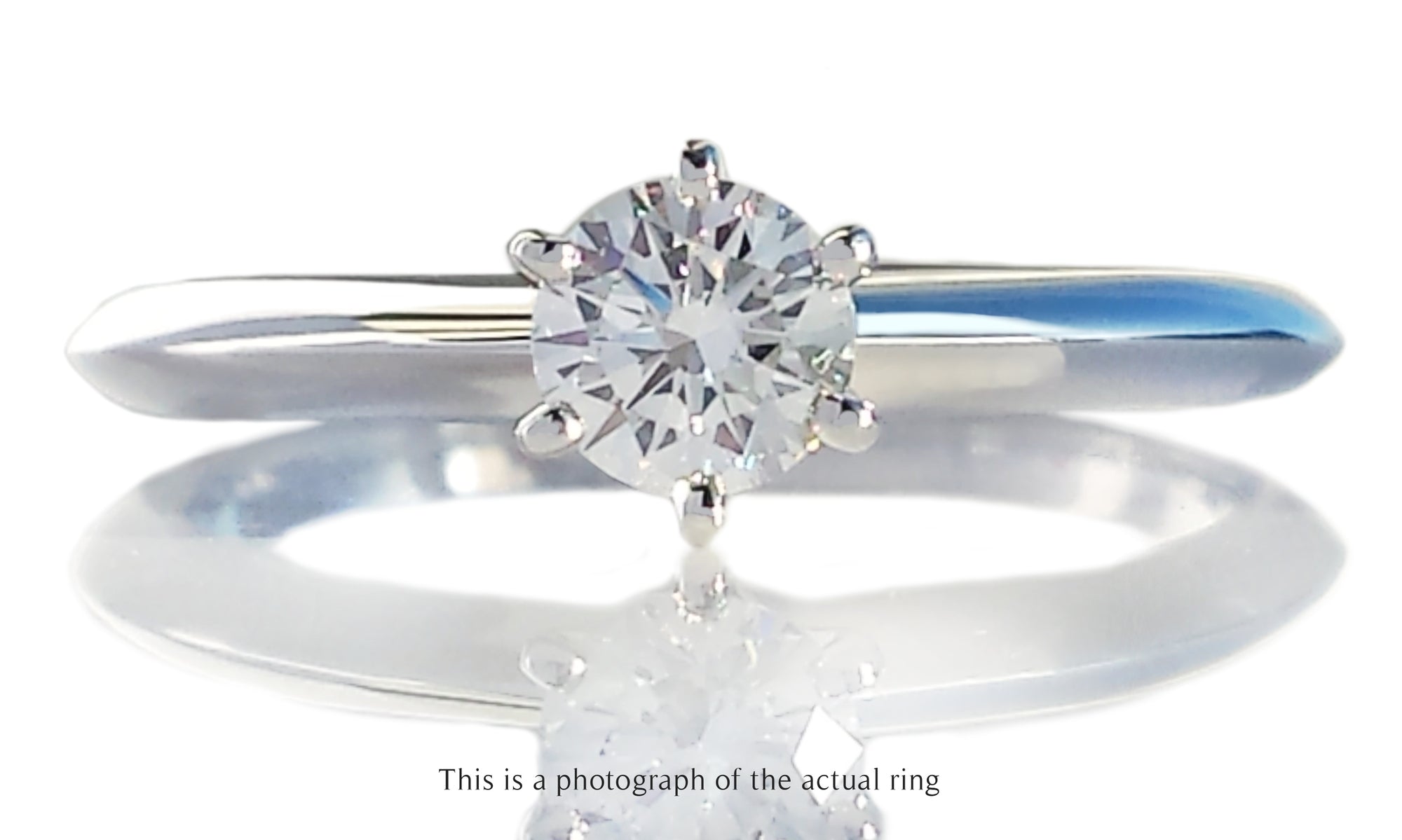 Tiffany & Co. 0.28ct E/VVS2 Round Brilliant Cut Diamond Engagement Ring