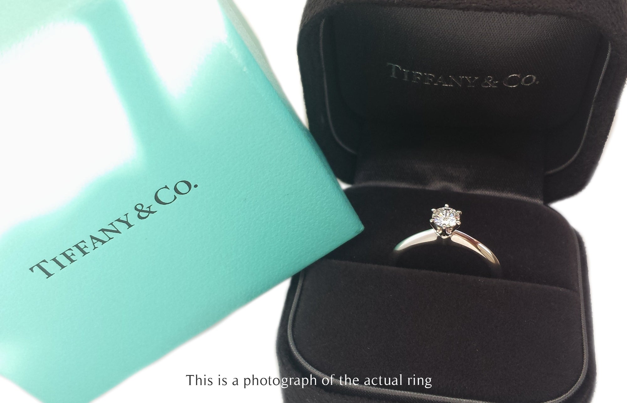 Tiffany & Co. 0.28ct E/VVS2 Round Brilliant Cut Diamond Engagement Ring