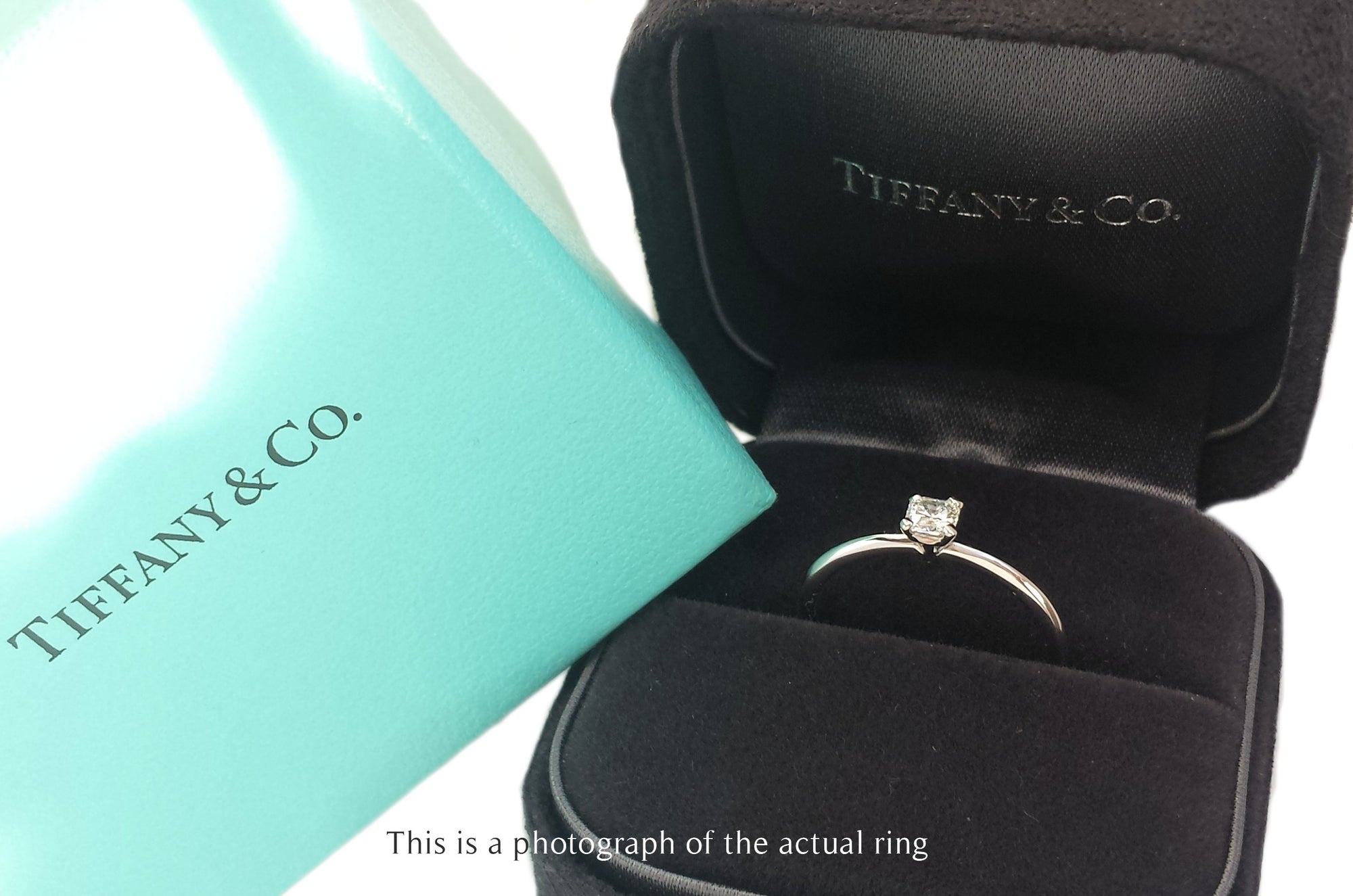 Tiffany & Co 0.19ct G/VVS2 True Diamond Engagement Ring