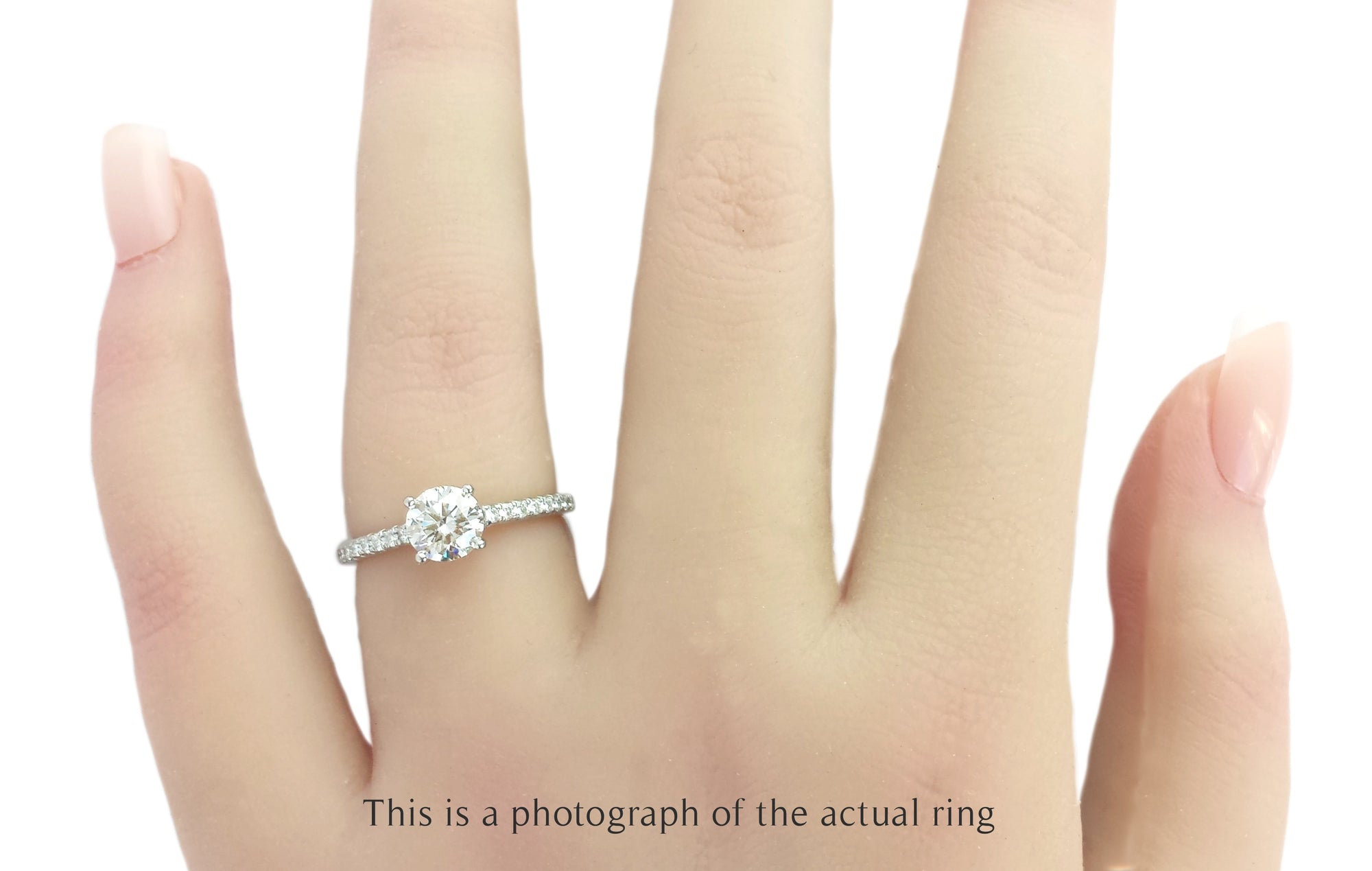 Tiffany & Co 0.77ct H/VS1 Novo Round Brilliant Diamond Engagement Ring