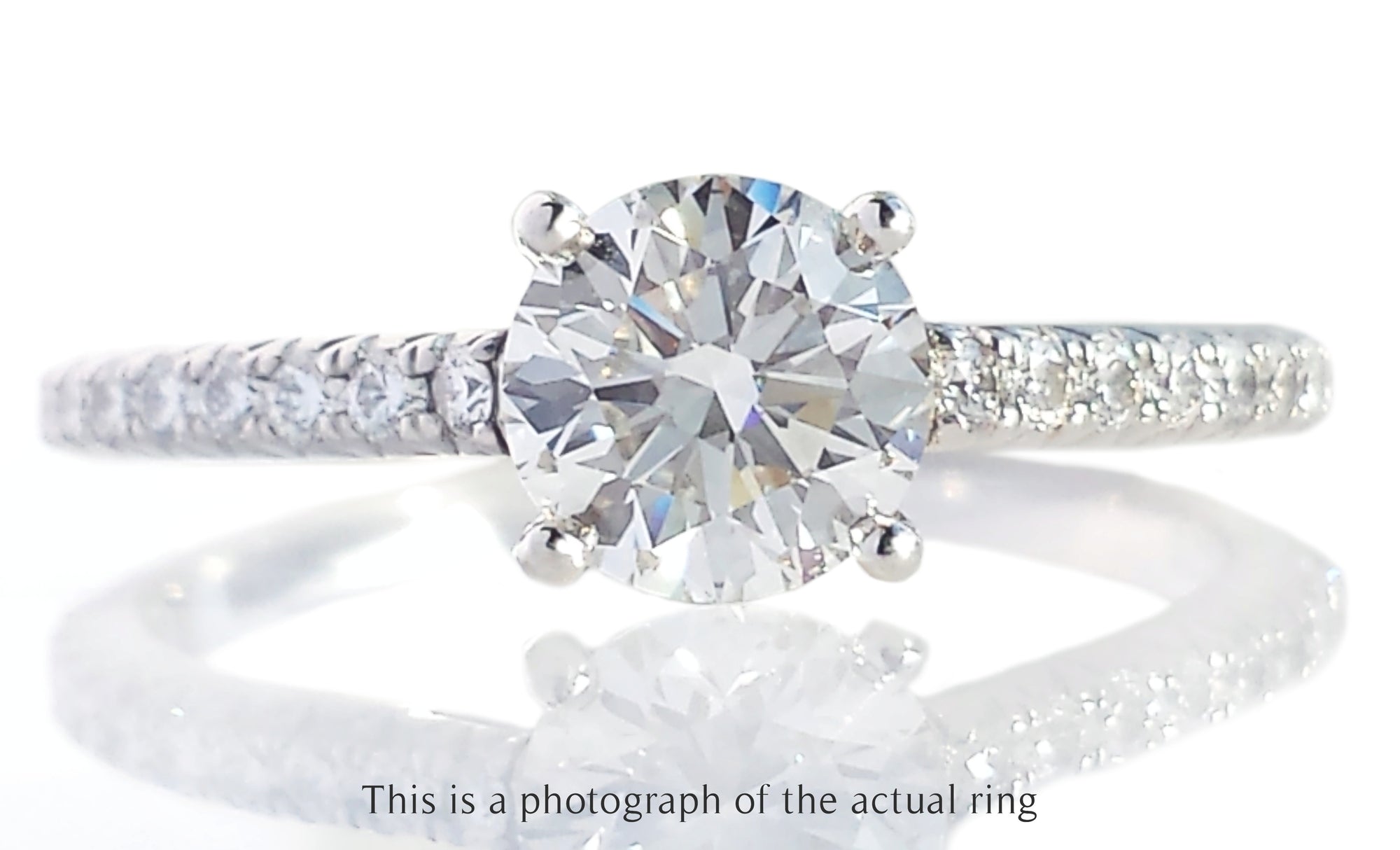 Tiffany & Co 0.77ct H/VS1 Novo Round Brilliant Diamond Engagement Ring