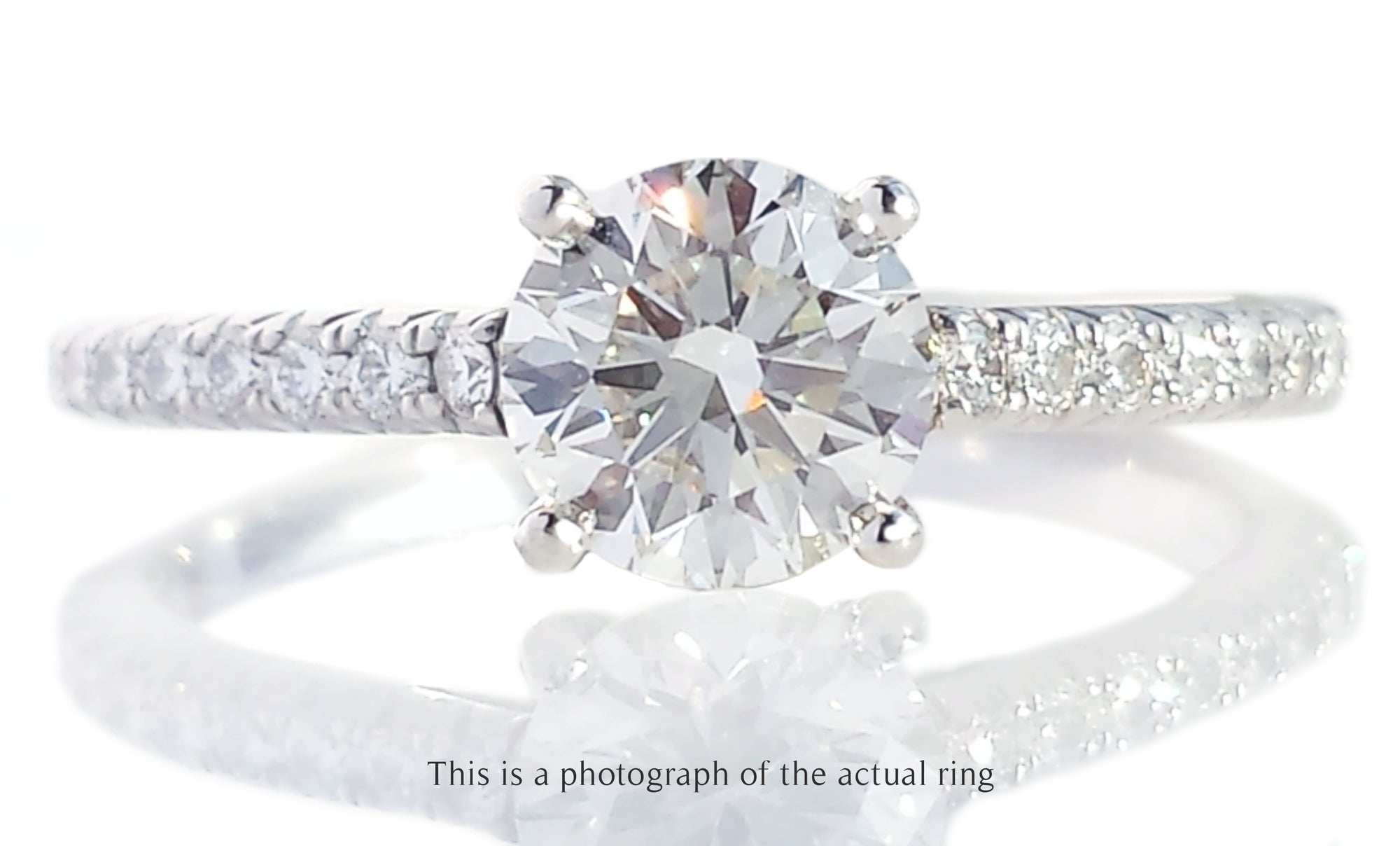 Tiffany & Co 0.77ct H/VS1 Novo Round Brilliant Diamond Engagement Ring