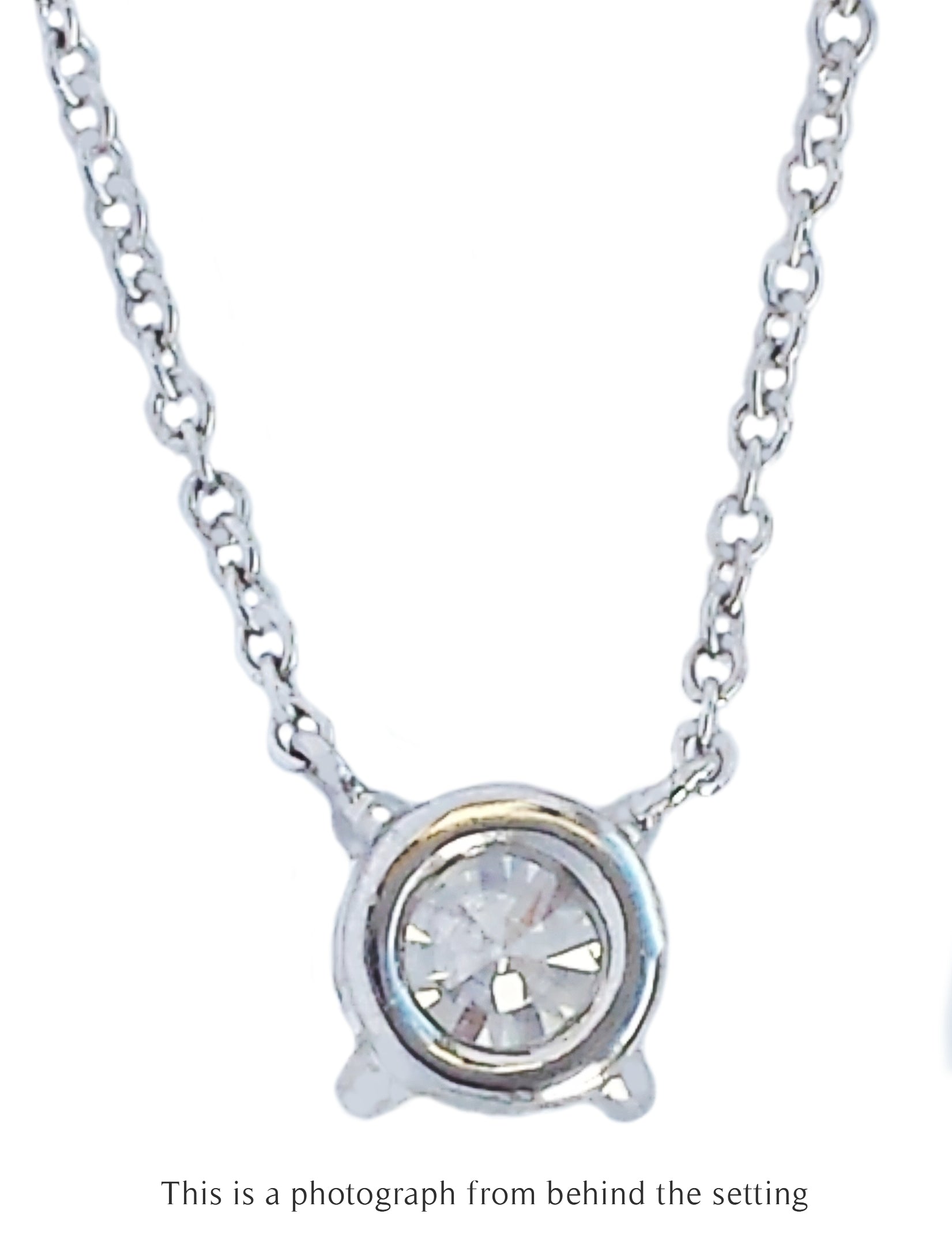 Tiffany & Co 0.51ct D/SI1 Round Brilliant Diamond Solitaire Pendant