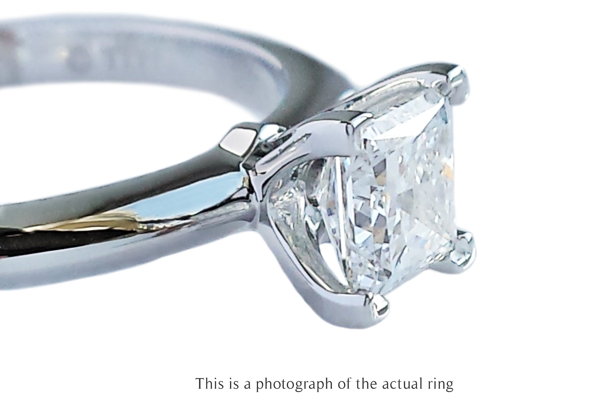 Tiffany & Co. 0.56ct E/IF Princess Cut Diamond Engagement Ring