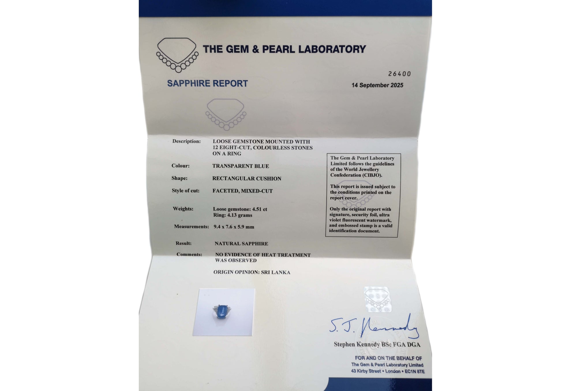 Art Deco Unheated Ceylon Sapphire Diamond Engagement Ring