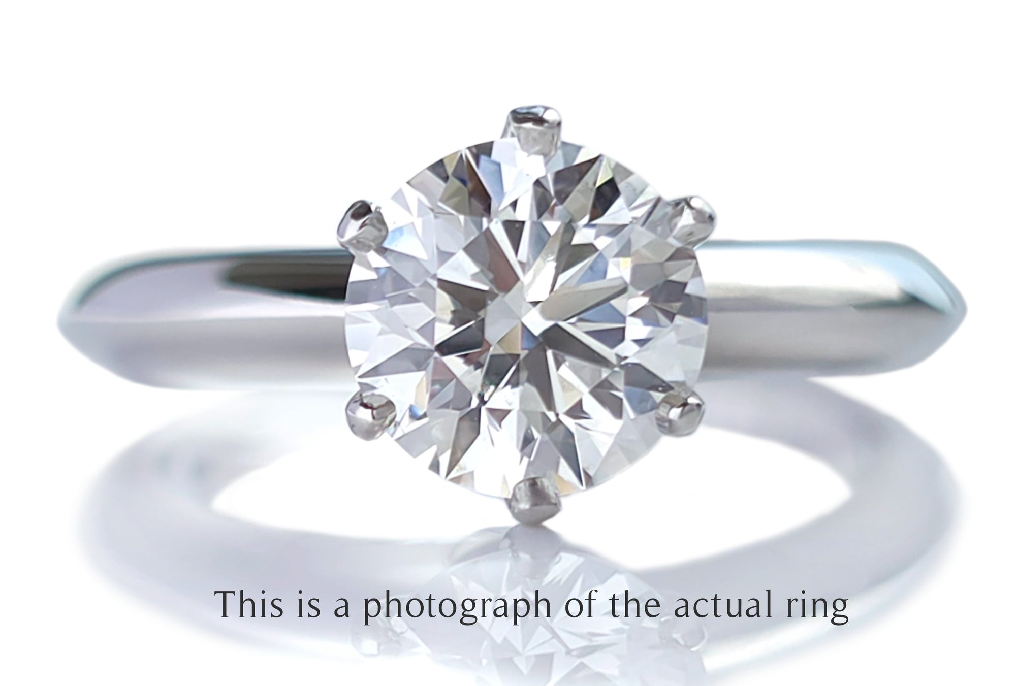 Tiffany & Co 1.19ct H/VS2 Round Brilliant Diamond Engagement Ring